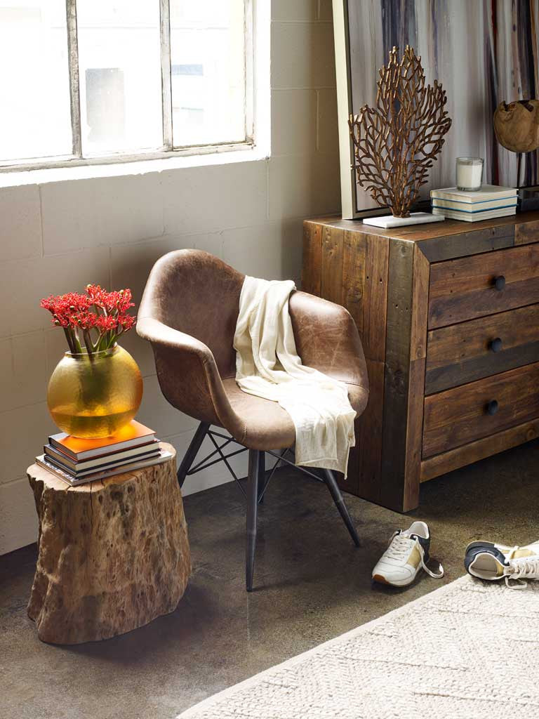 Fallon Club Chair Light Brown