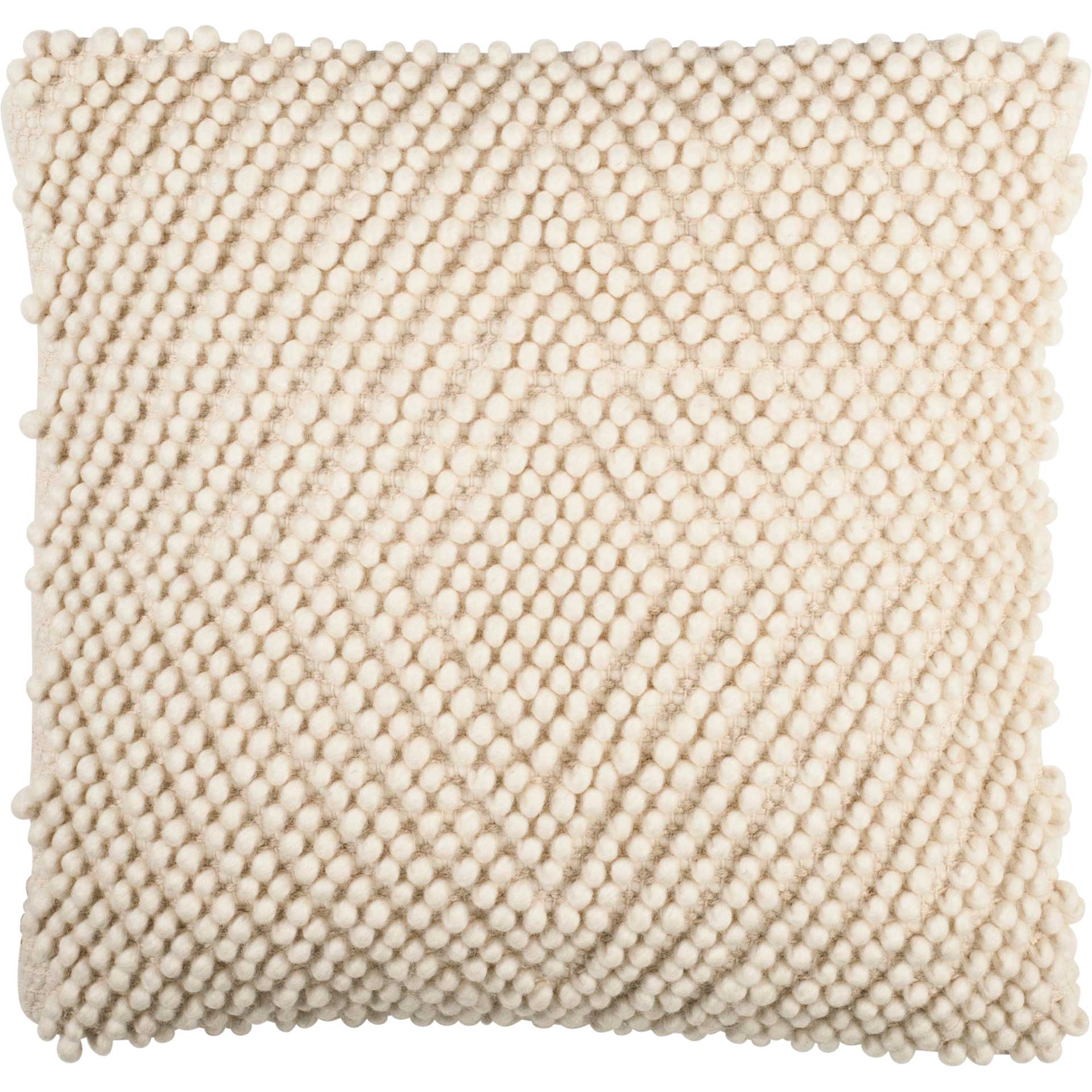 Diamond Loop Pillow Natural - Froy.com