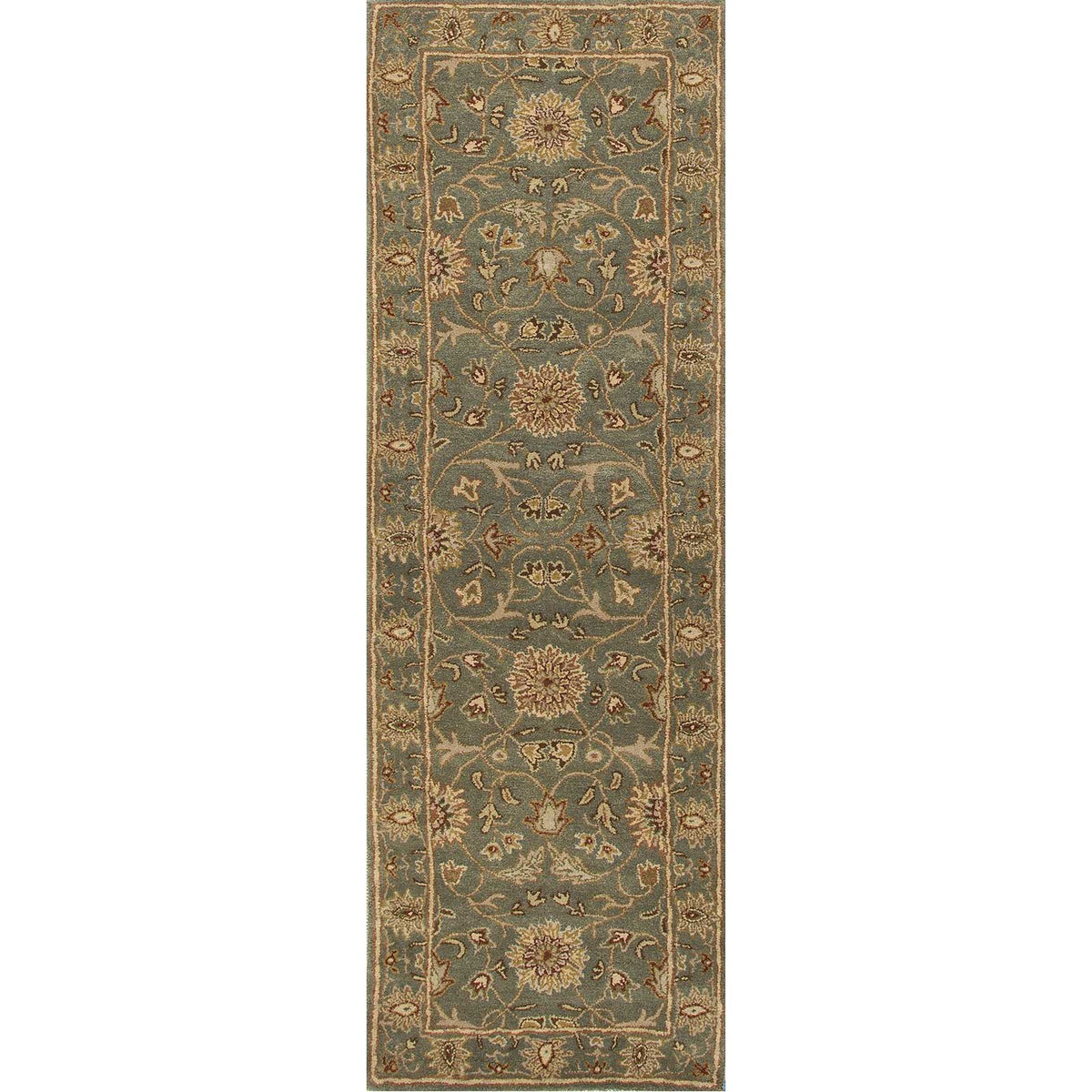 Poeme Rennes Sea Green Runner Rug