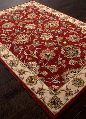 Poeme Valence Red/Soft Gold Area Rug