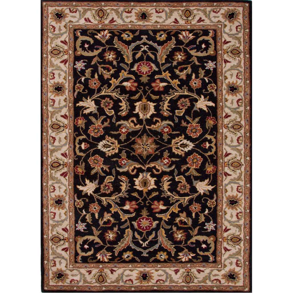 Poeme Gascony Jet Black/Spray Green Area Rug