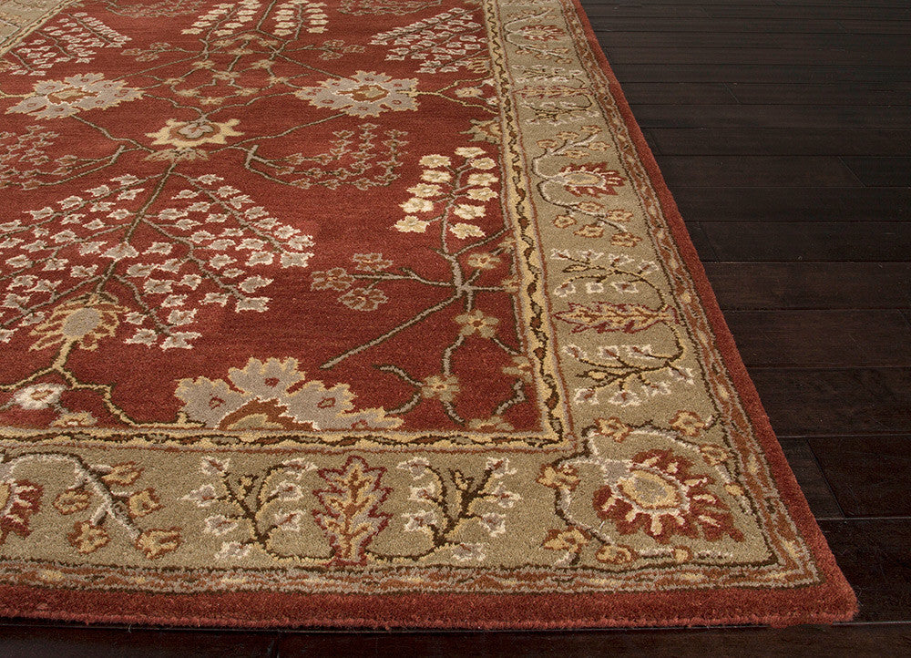 Poeme Chambery Etruscan Red/Elm Area Rug