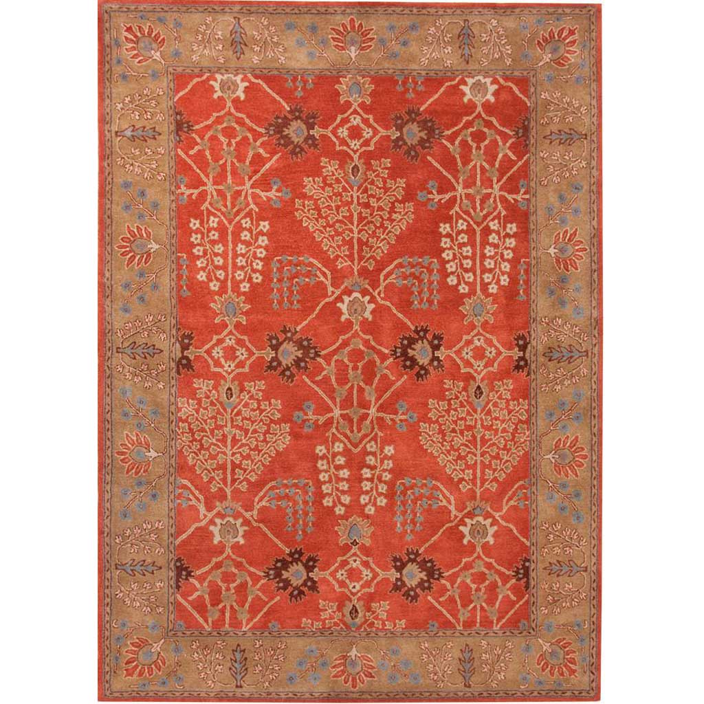 Poeme Chambery Orange Rust/Gold Brown Area Rug