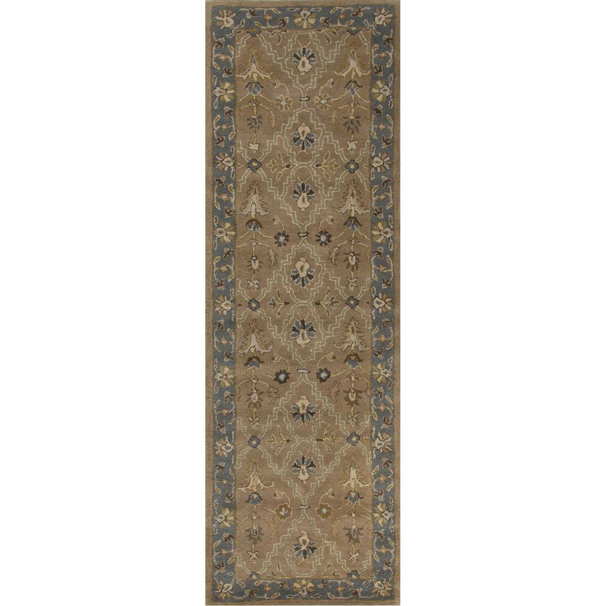 Poeme Lille Tan/Blue Runner Rug