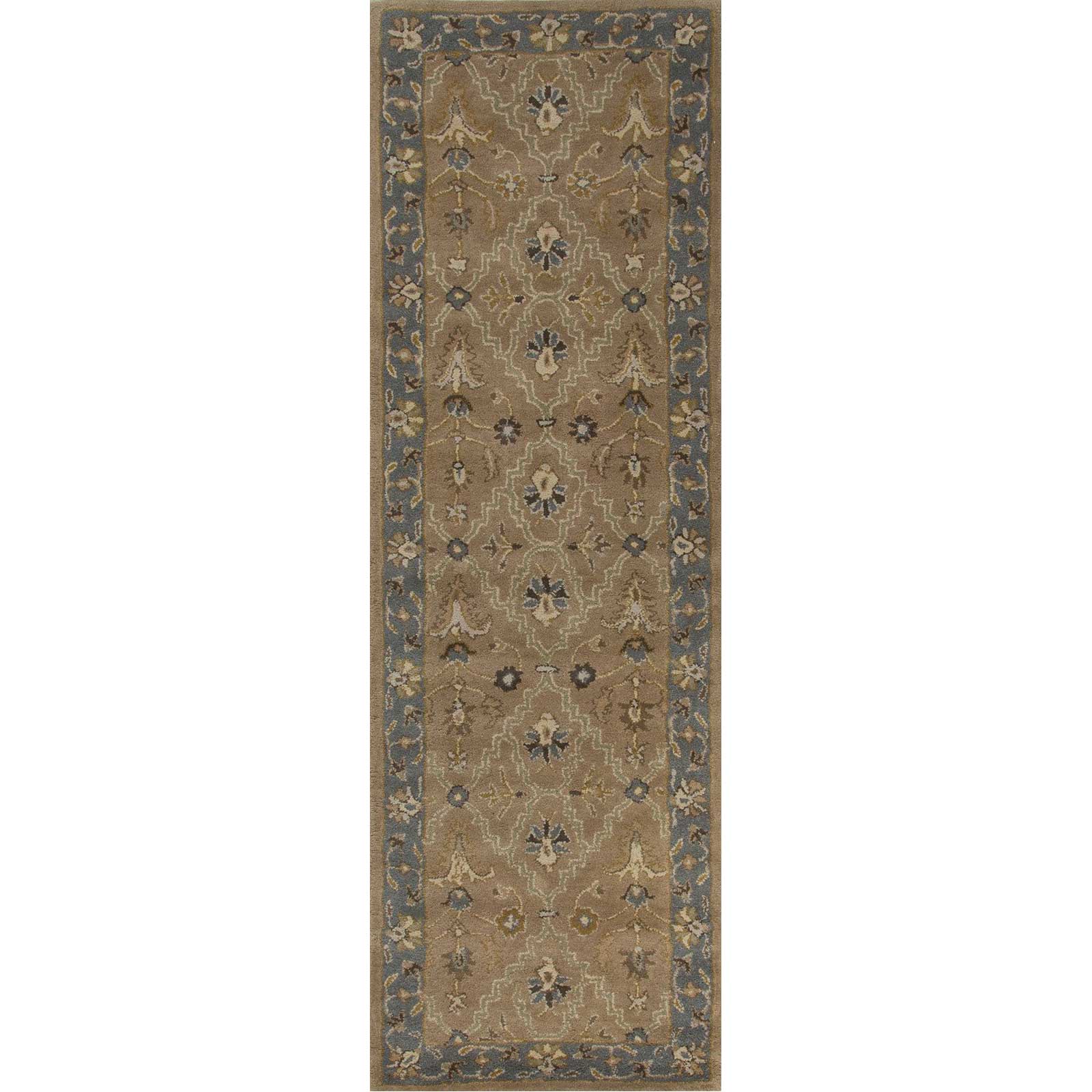 Poeme Lille Tan/Blue Runner Rug