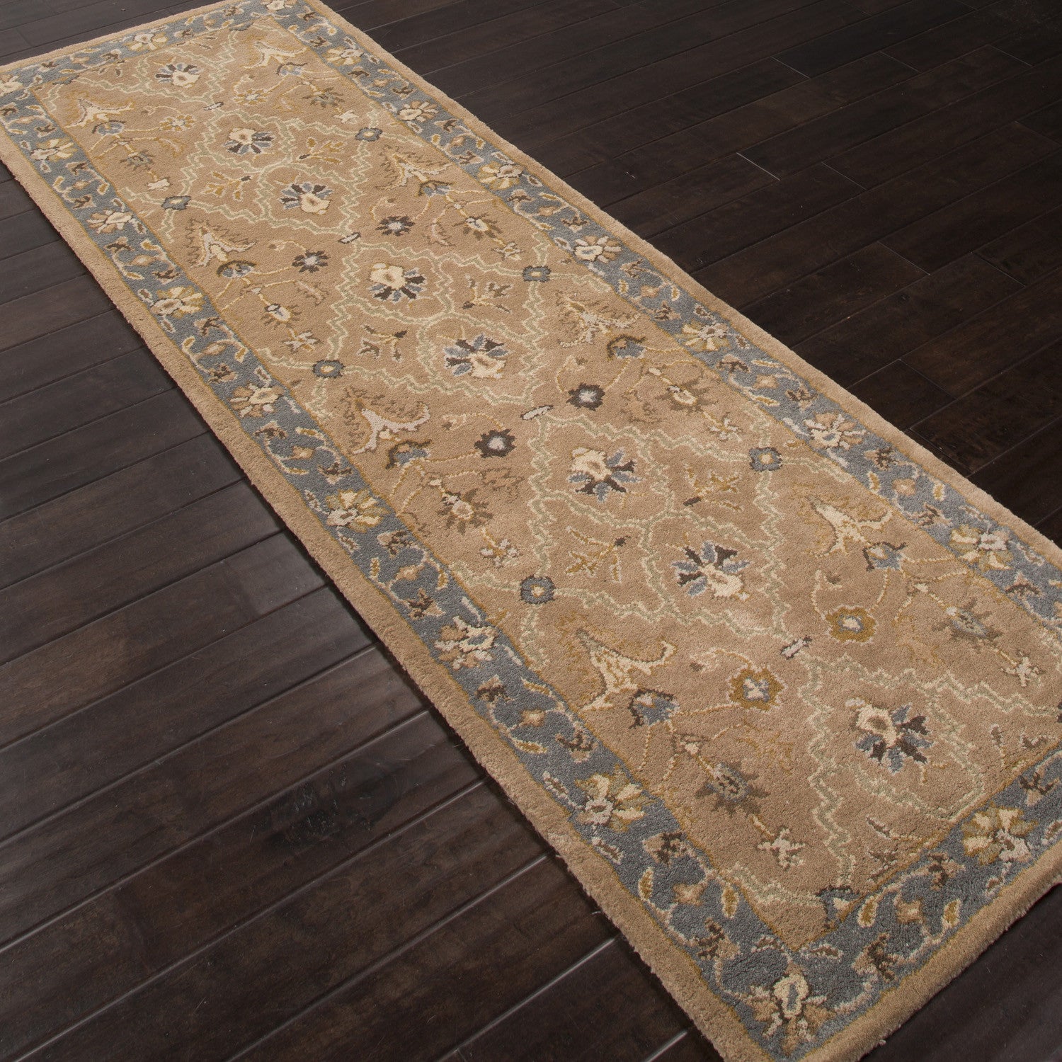 Poeme Lille Tan/Blue Runner Rug