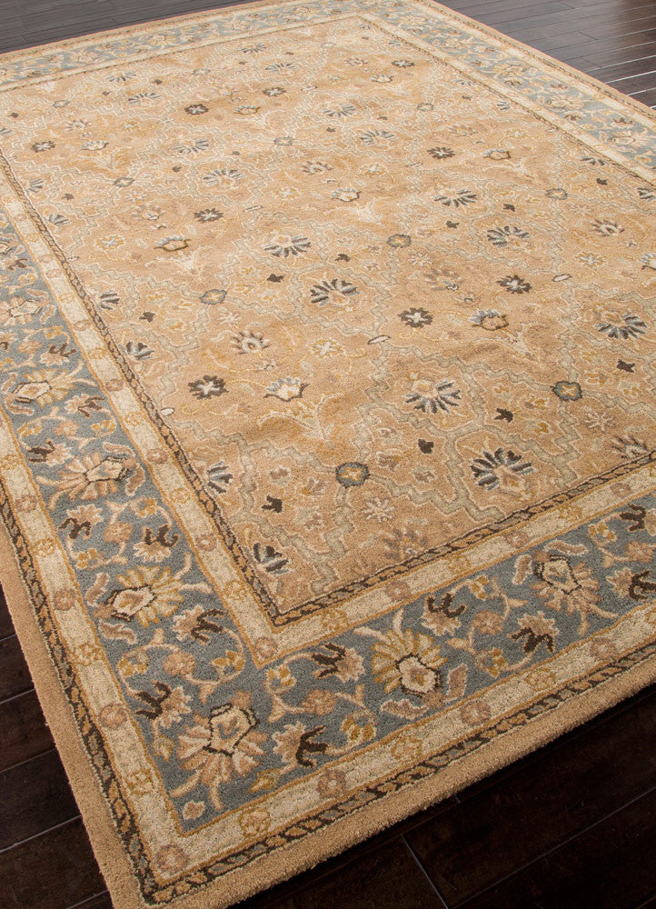 Poeme Lille Tan/Blue Area Rug