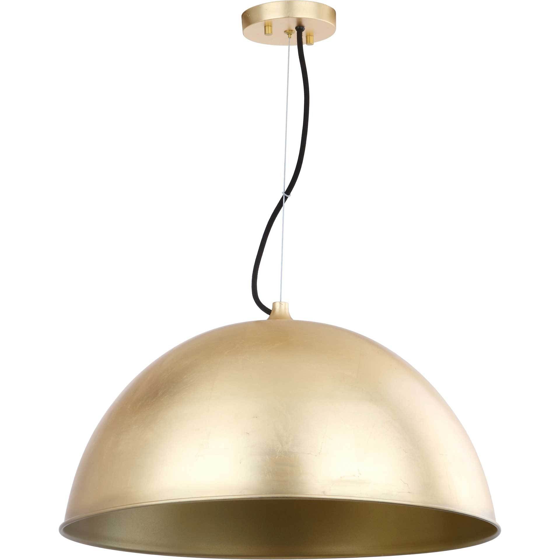 Arah Dome Adjustable Pendant Gold Leaf