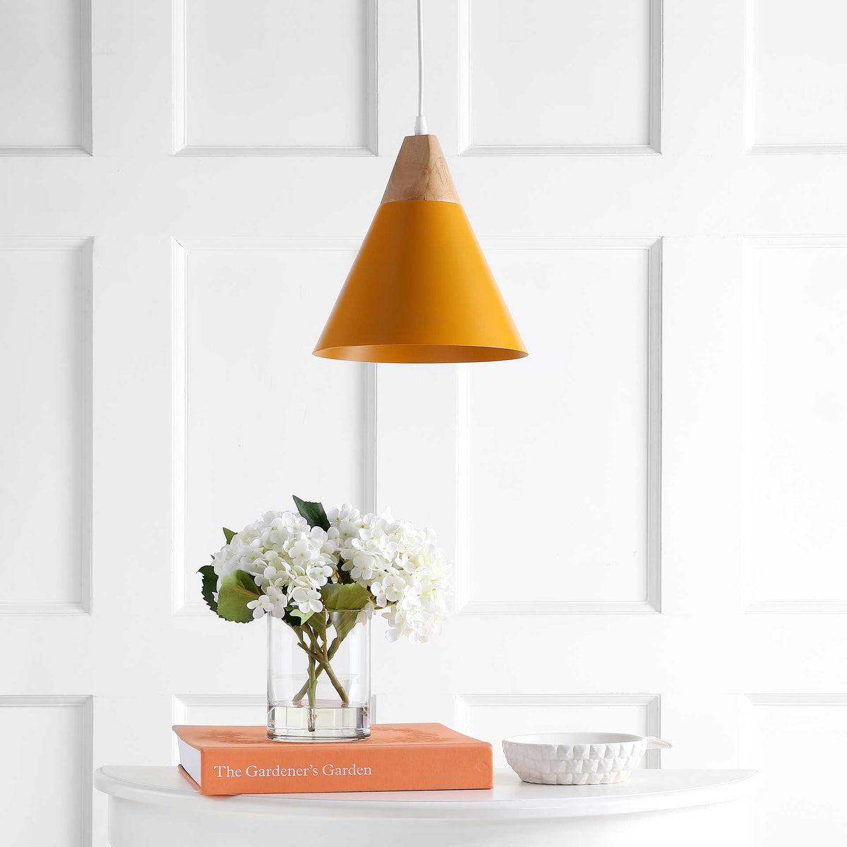 Cicely Pendant Yellow/Light Brown