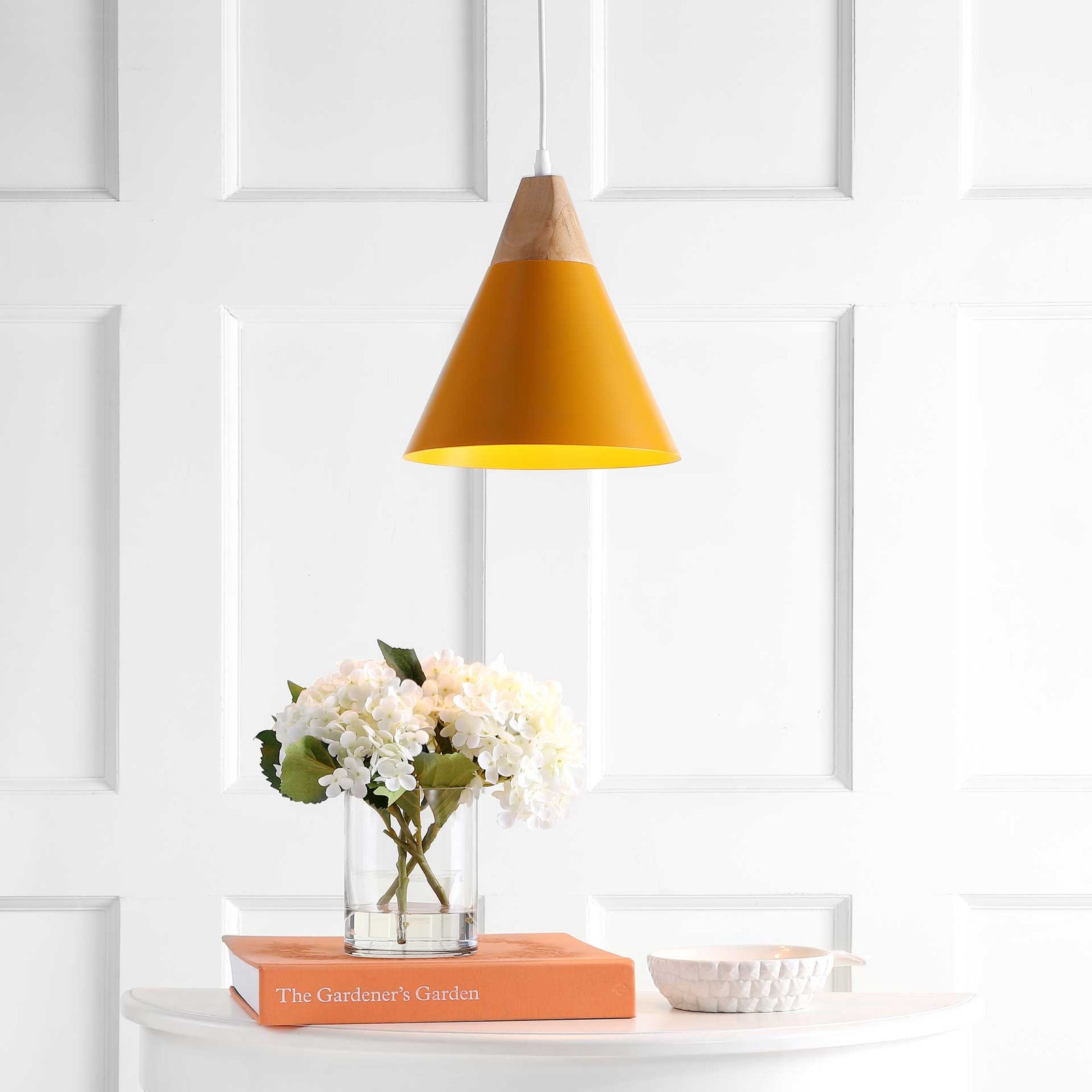 Cicely Pendant Yellow/Light Brown