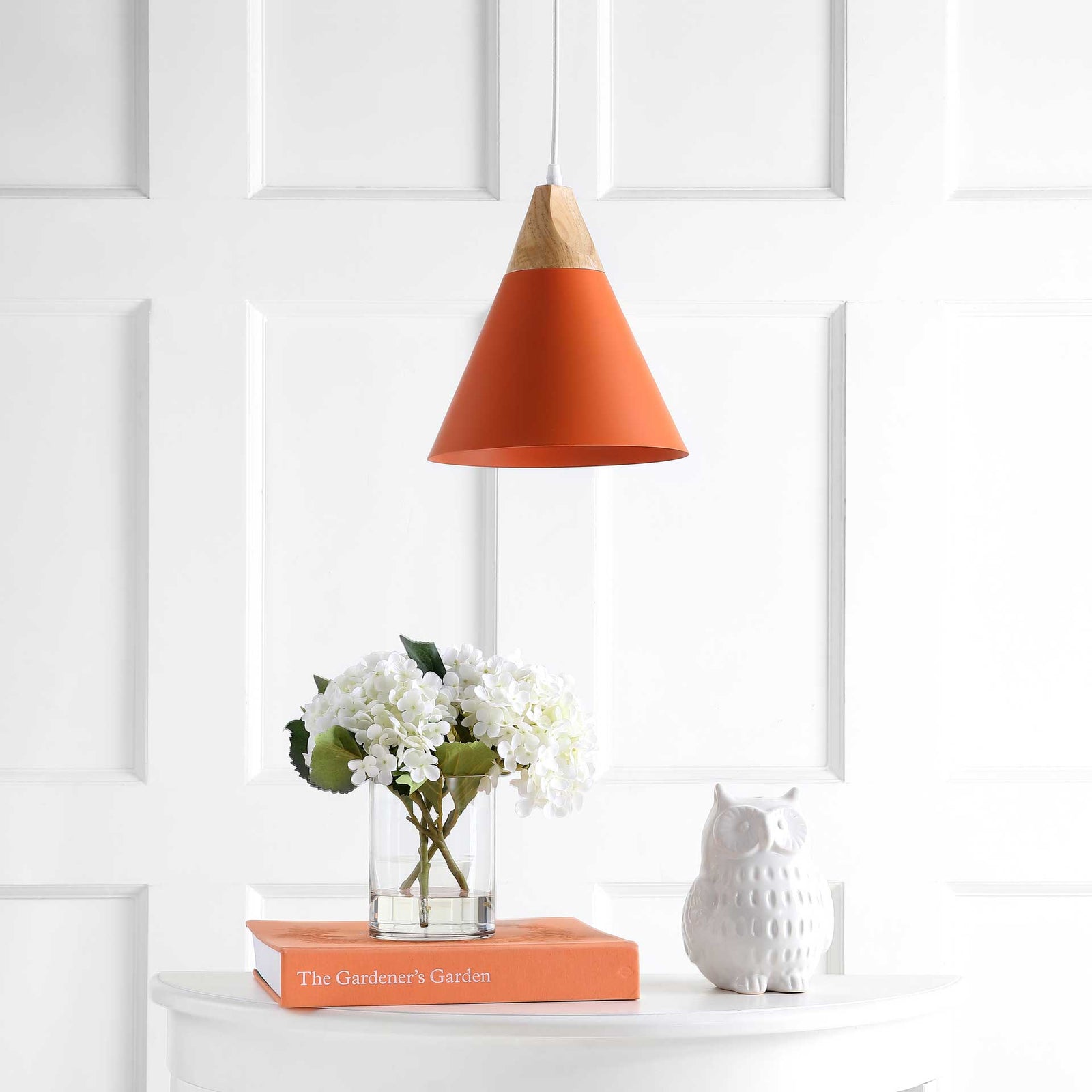 Cicely Pendant Orange/Light Brown