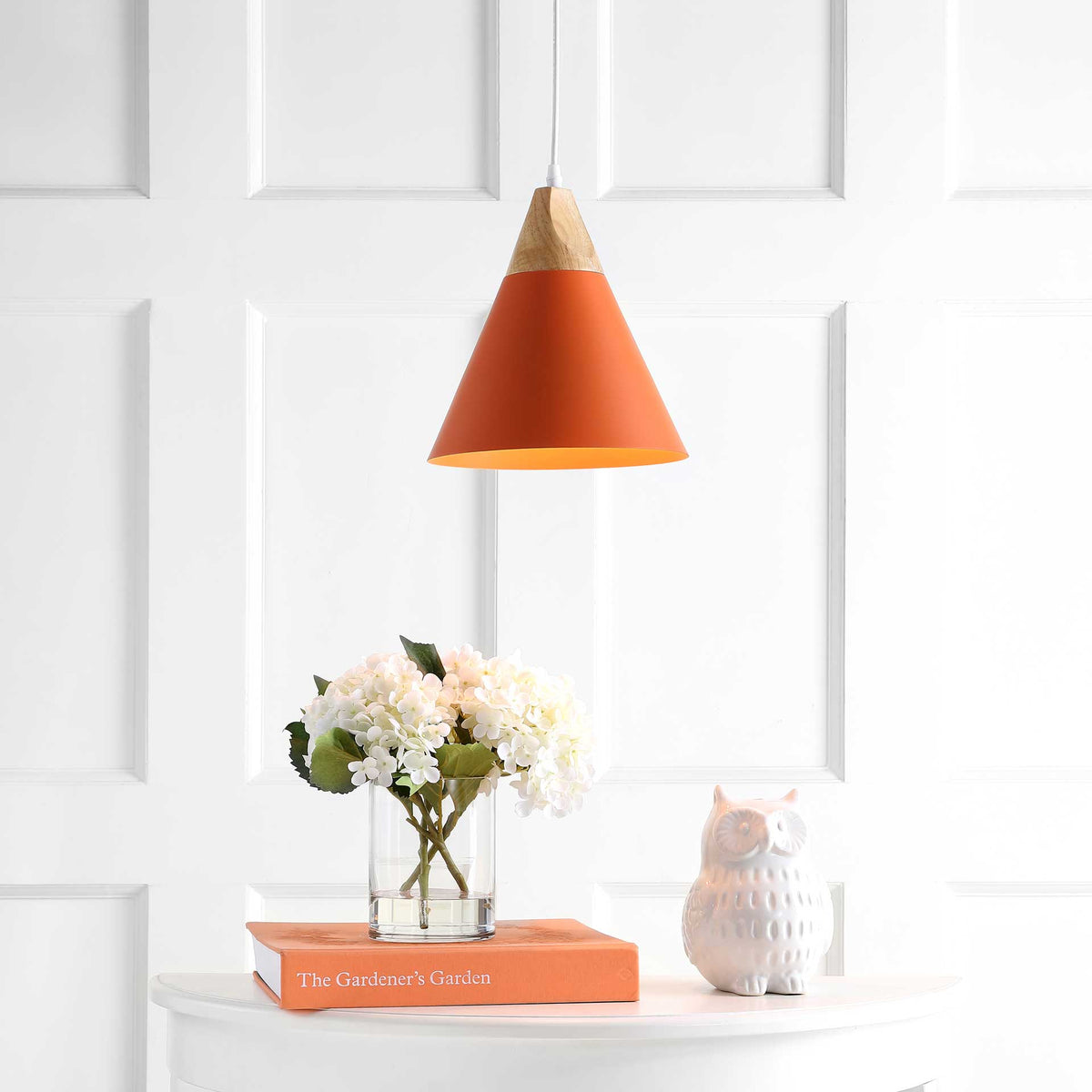 Cicely Pendant Orange/Light Brown