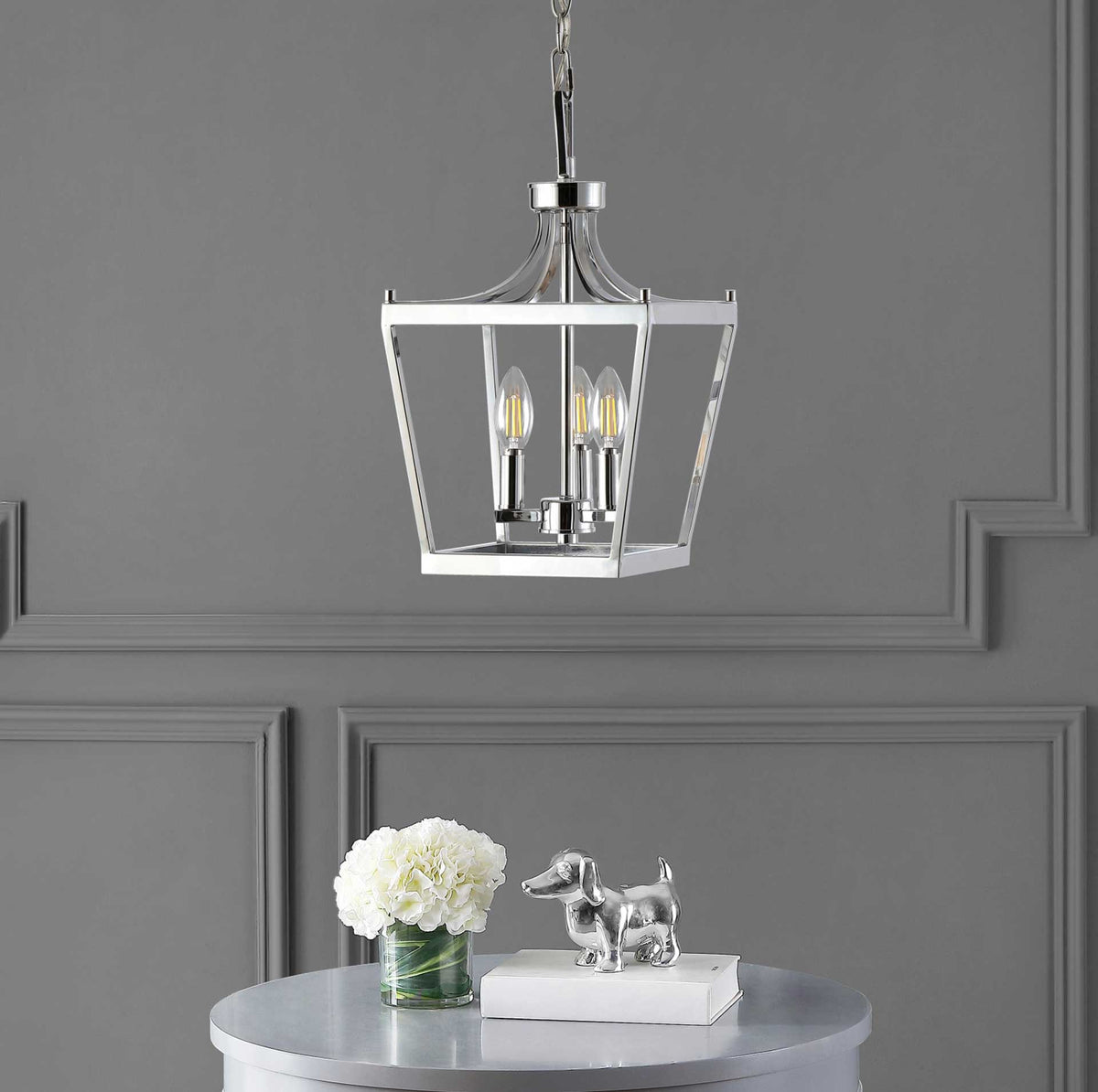Landen 3 Light Pendant Chrome