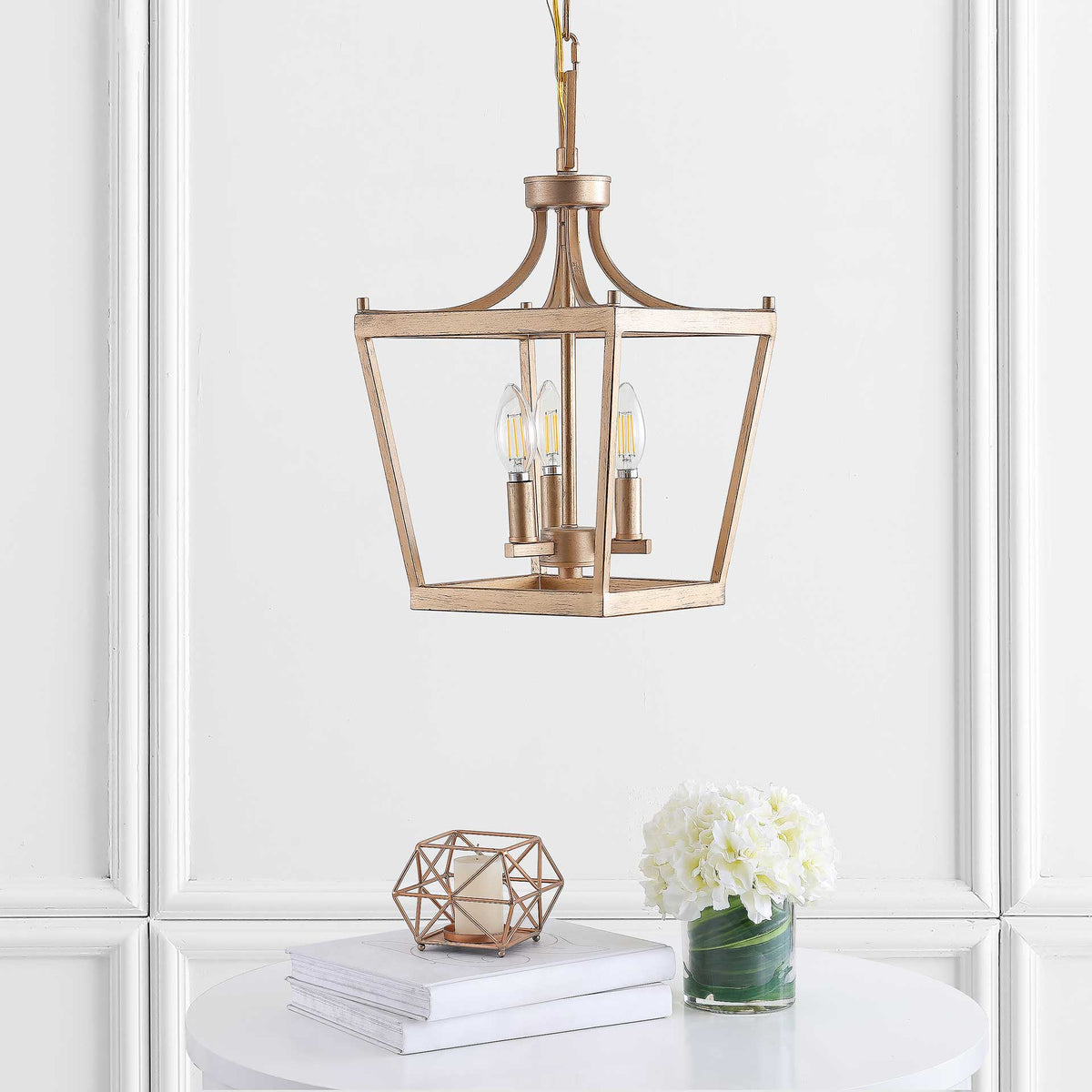 Landen 3 Light Pendant Gold Painted
