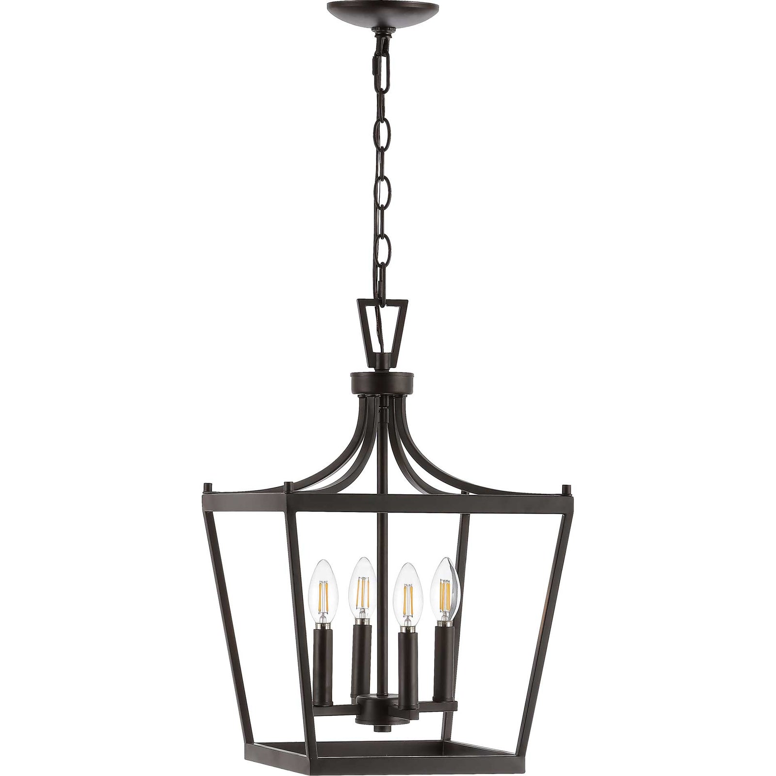 Nicolette 4 Light Pendant Bronze/Black