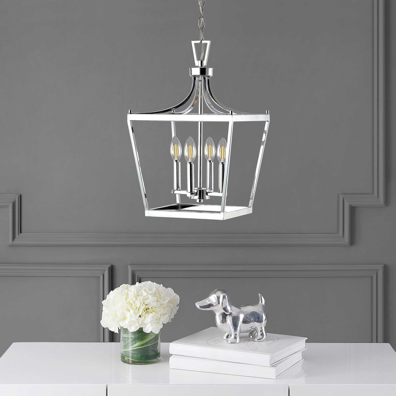 Nicolette 4 Light Pendant Chrome