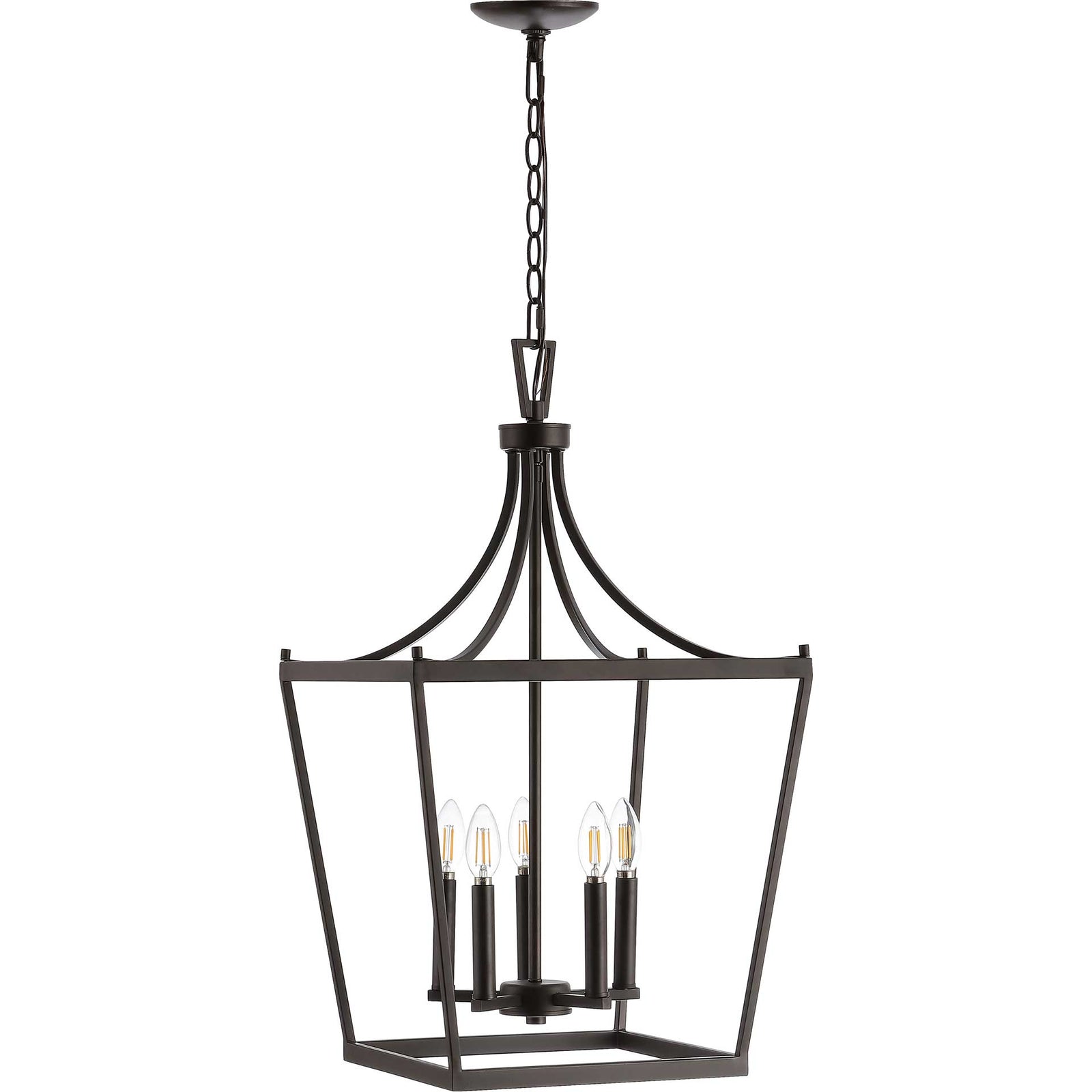 Kelesie 5 Light Pendant Bronze/Black