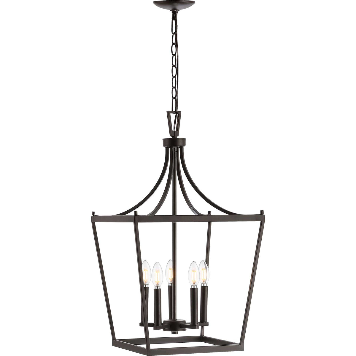 Kelesie 5 Light Pendant Bronze/Black