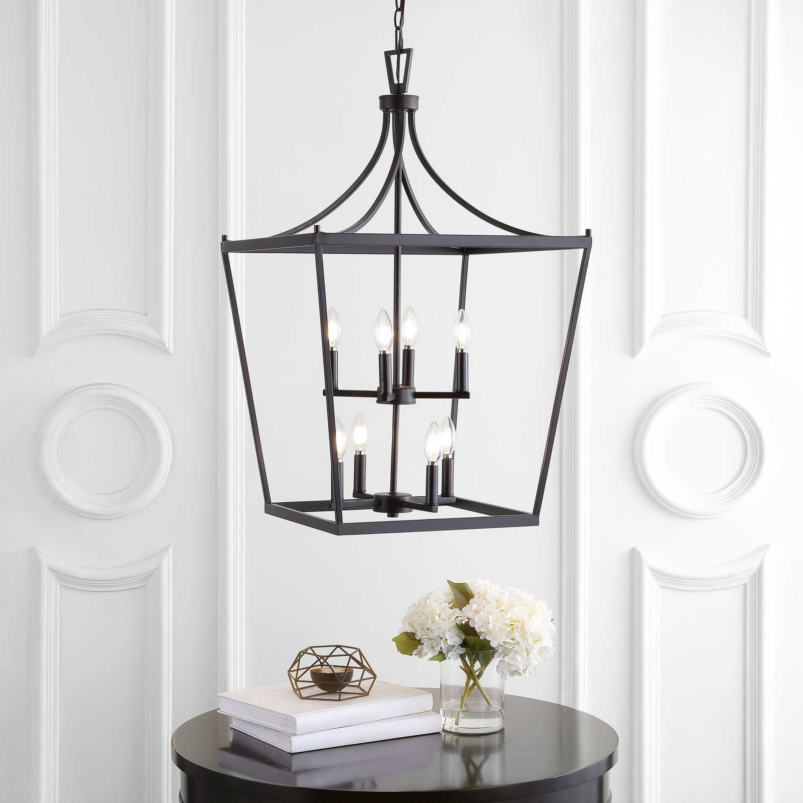 Varina 8 Light Pendant Bronze/Black