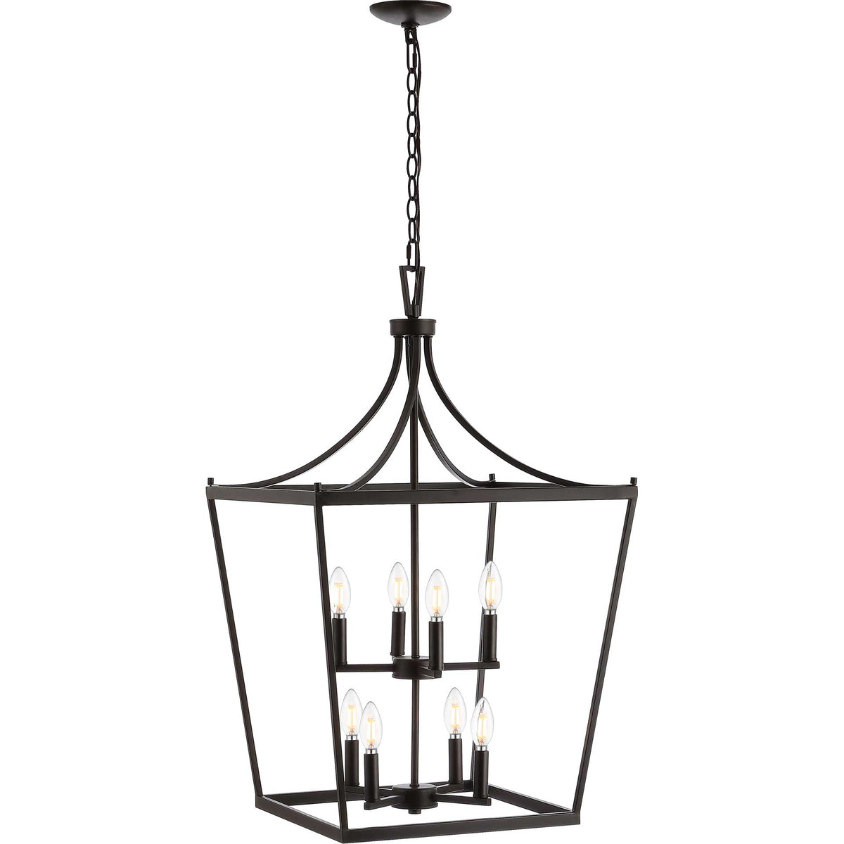 Varina 8 Light Pendant Bronze/Black