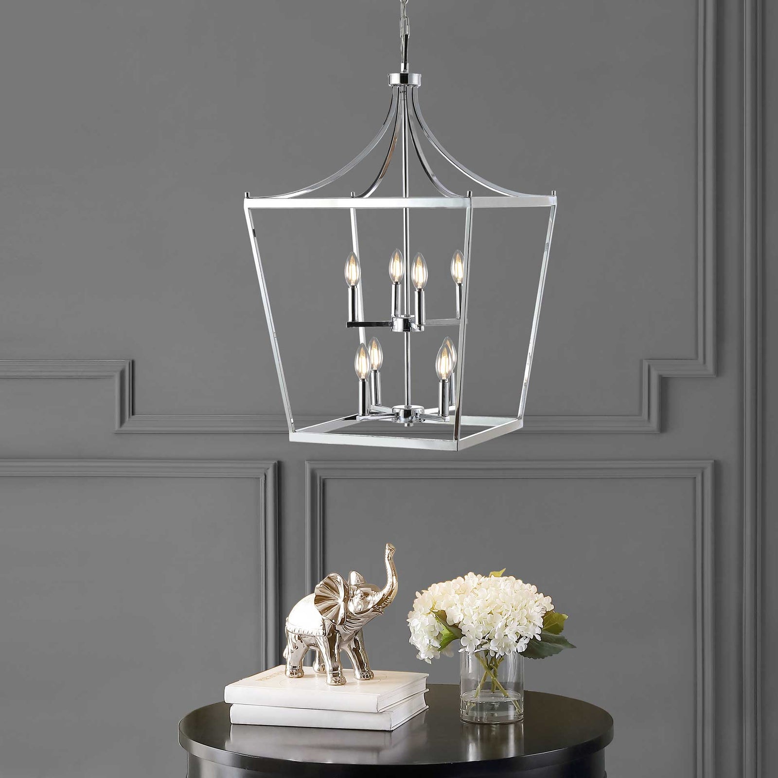 Varina 8 Light Pendant Chrome