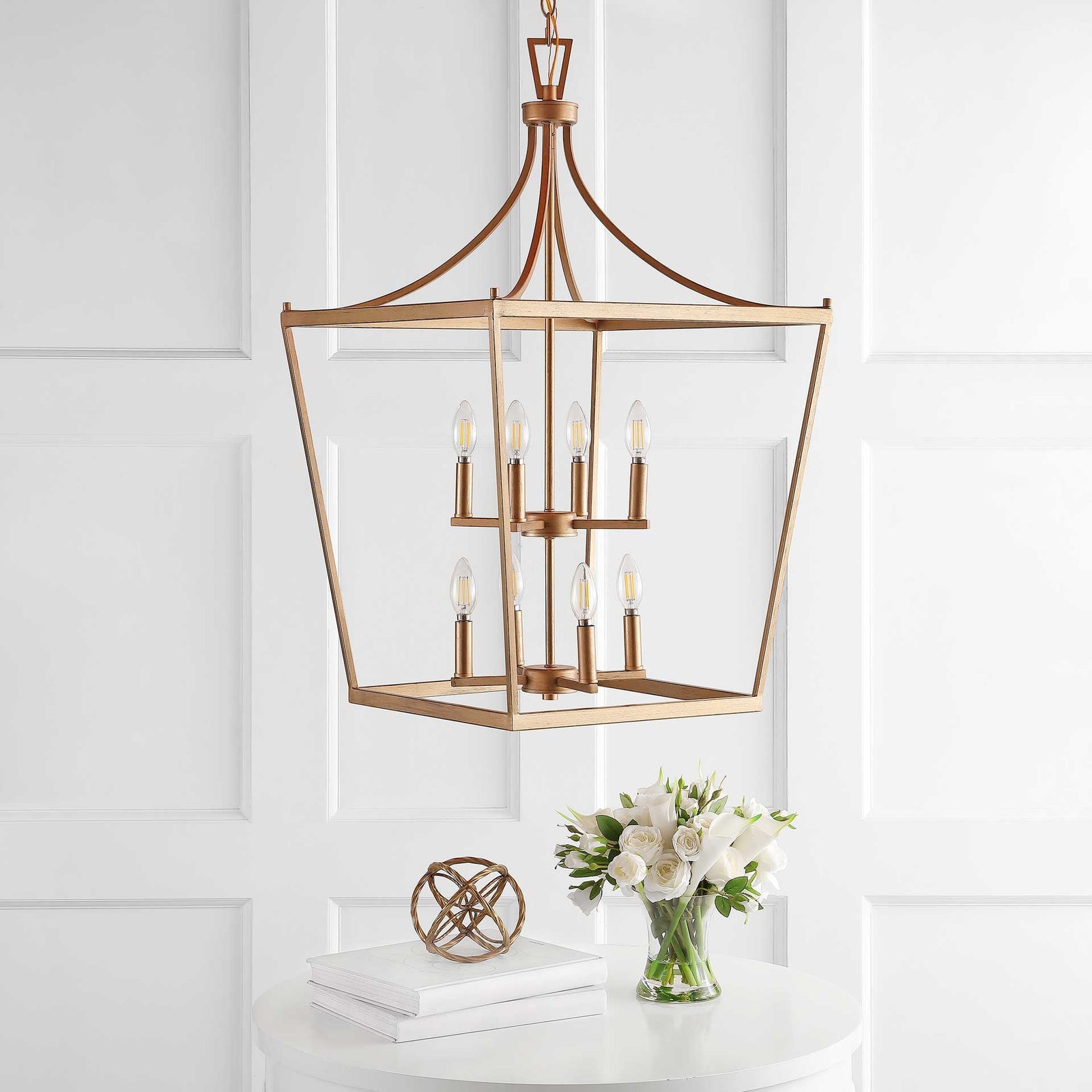 Varina 8 Light Pendant Gold