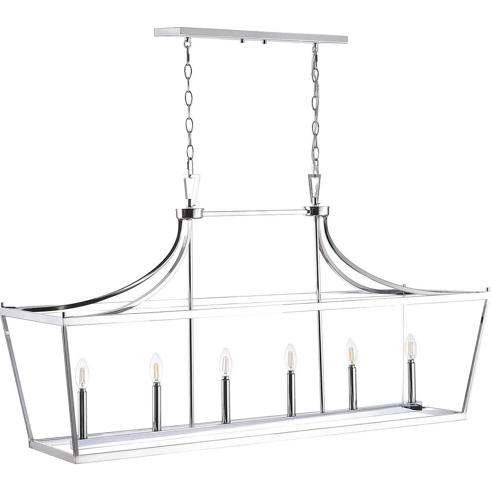 Arverne 6 Light Pendant Chrome