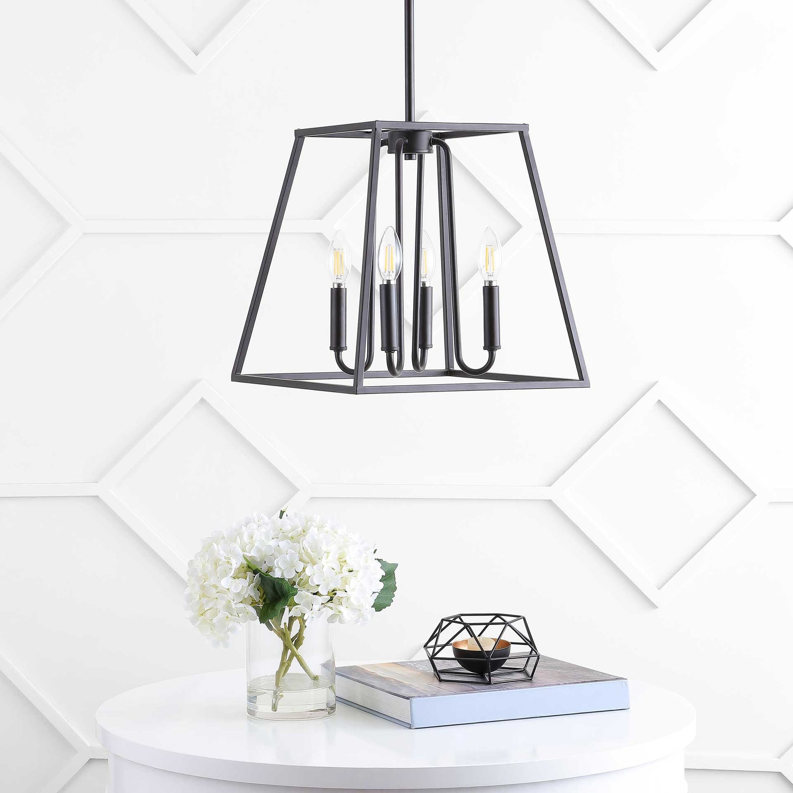 Pola 4 Light Pendant Bronze/Black