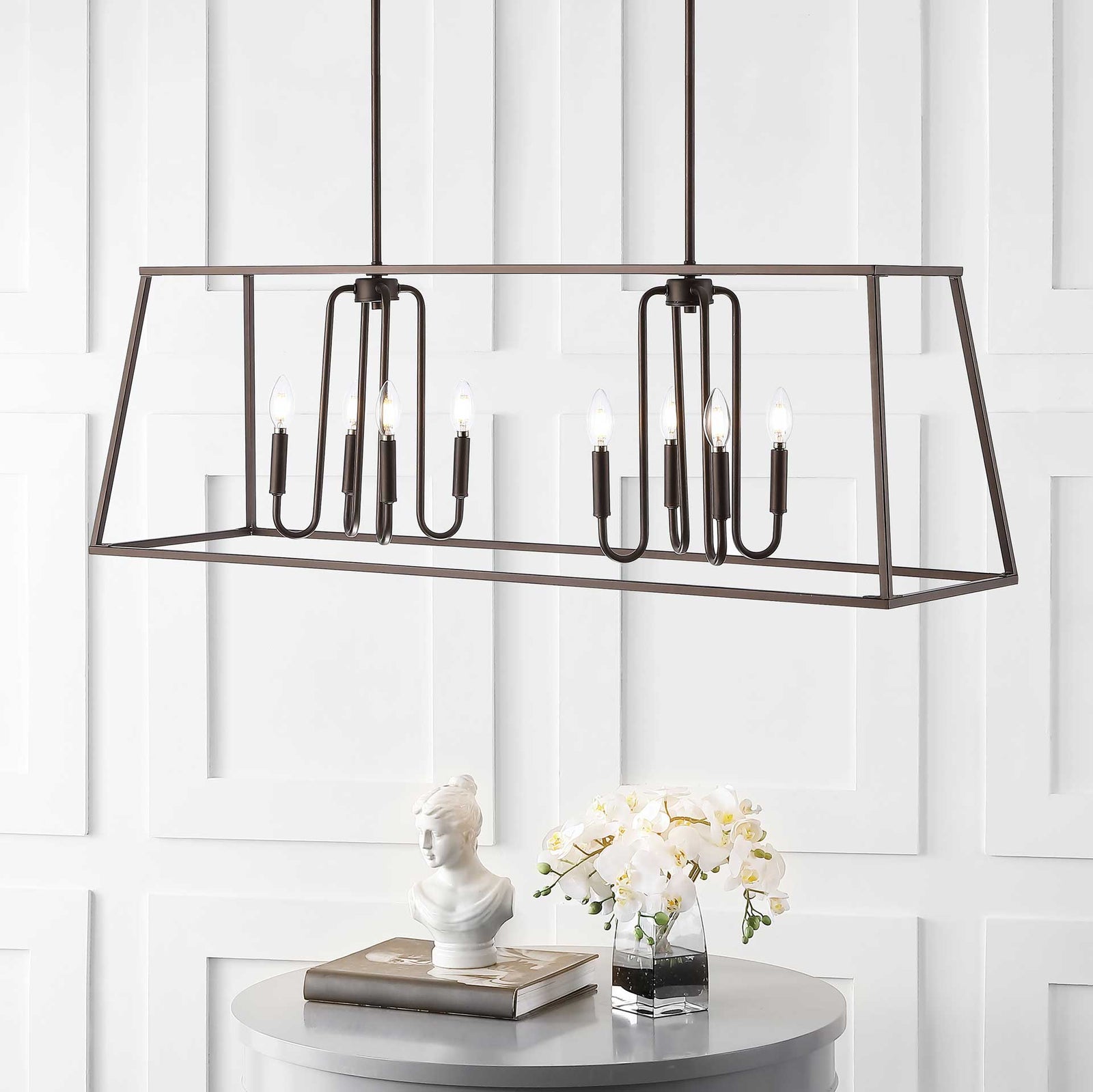 Onakona 8 Light Pendant Bronze/Black