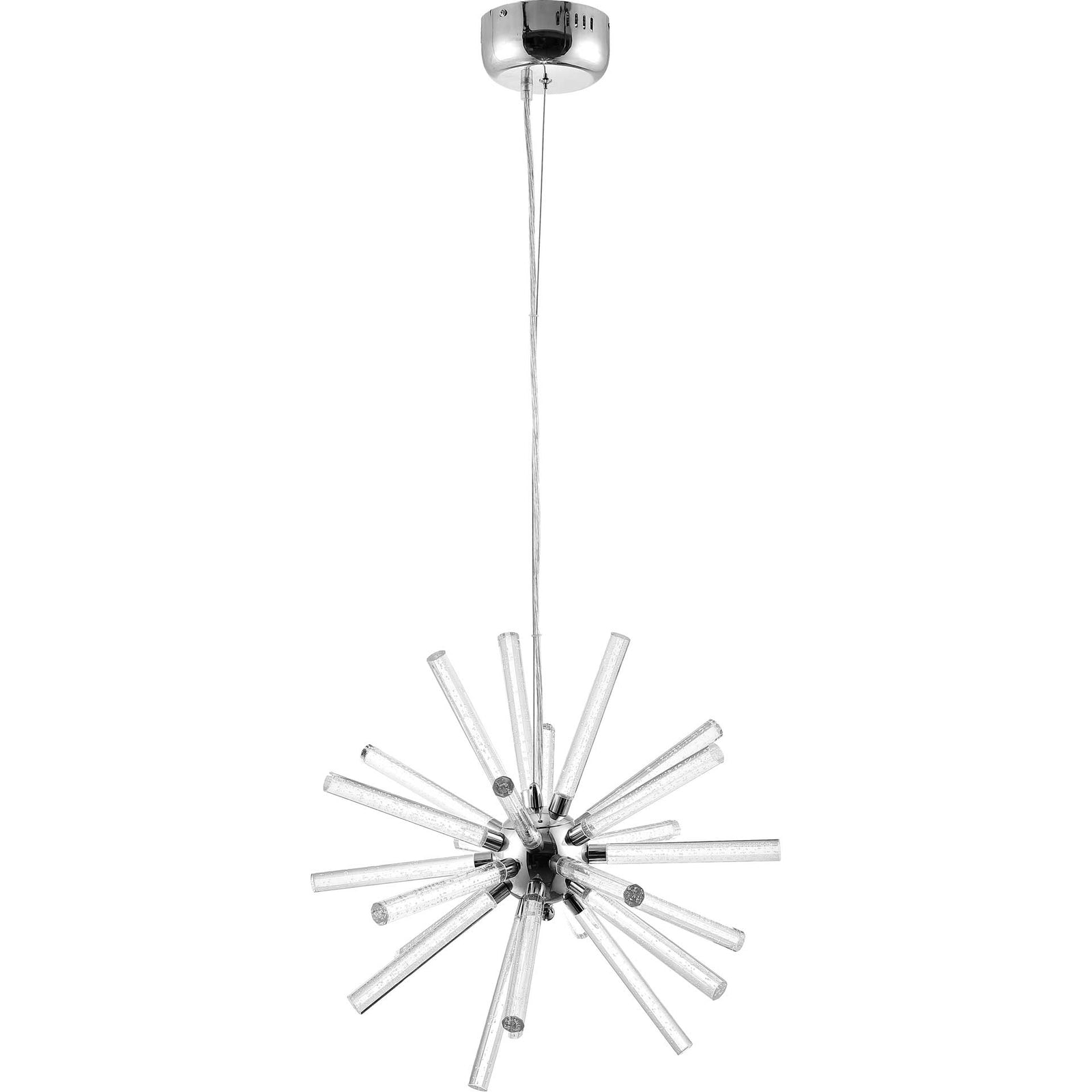 Genevra LED Pendant Chrome/Clear