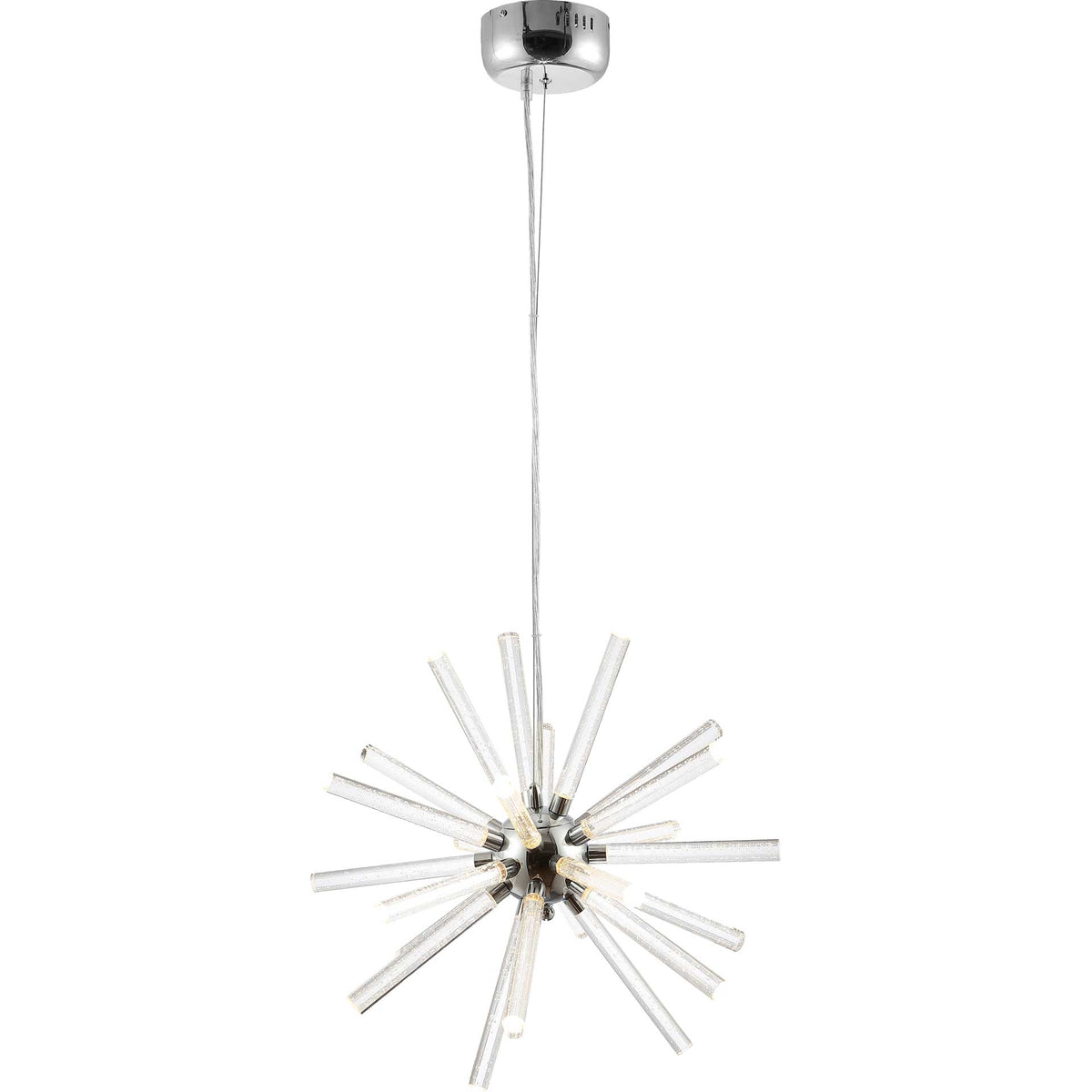 Genevra LED Pendant Chrome/Clear