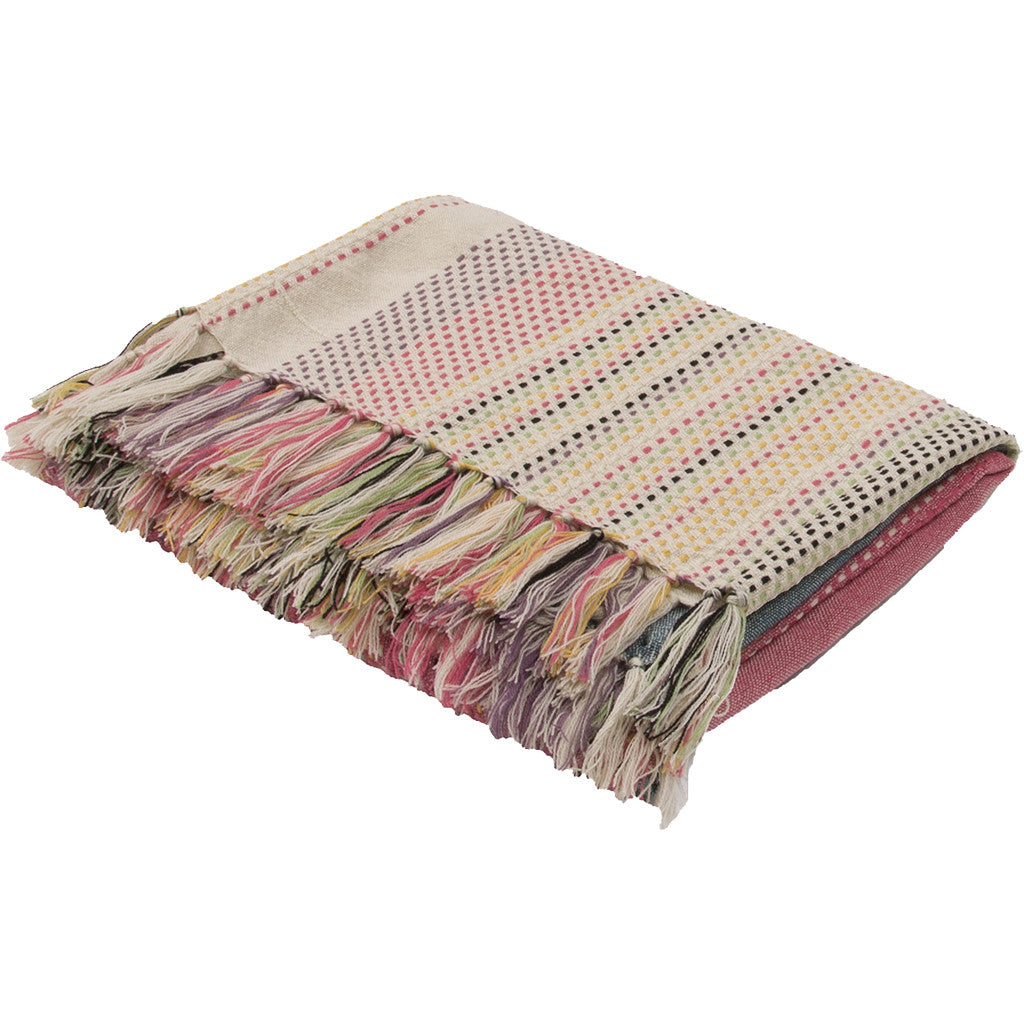 Posy Ink Blue/Holly Berry Throw