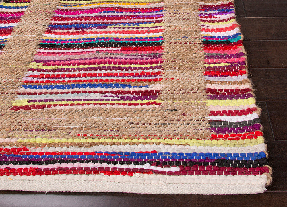 Prime Plus Pradesh Multi Stripe/Natural Area Rug