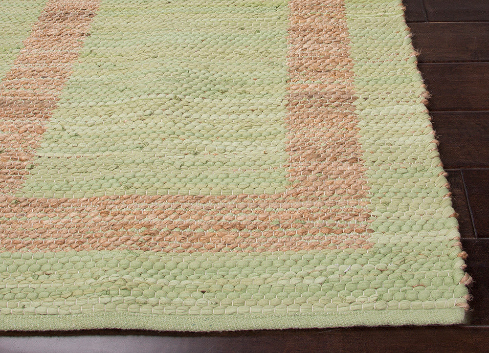 Prime Plus Pradesh Green Stripe/Natural Area Rug