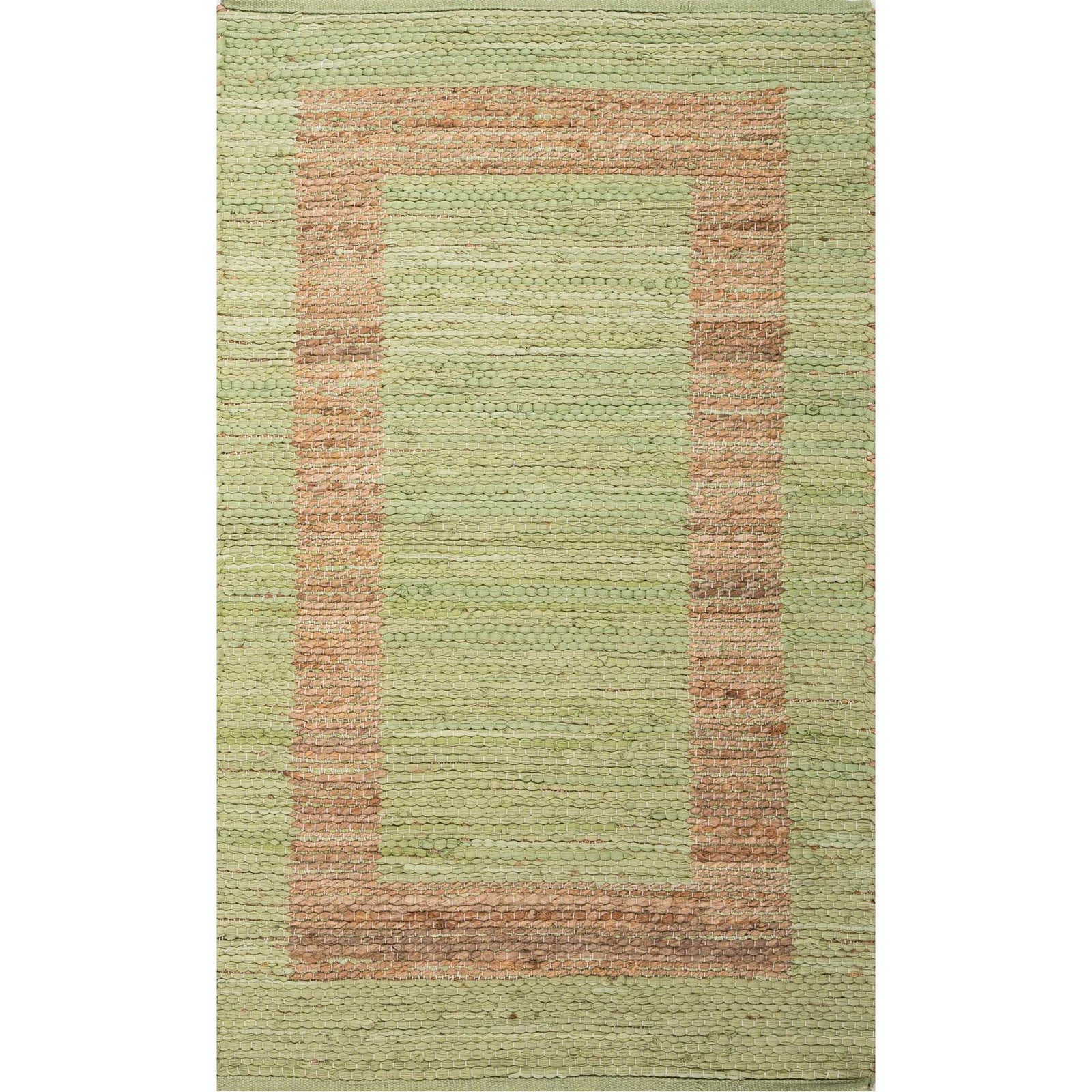 Prime Plus Pradesh Green Stripe/Natural Area Rug
