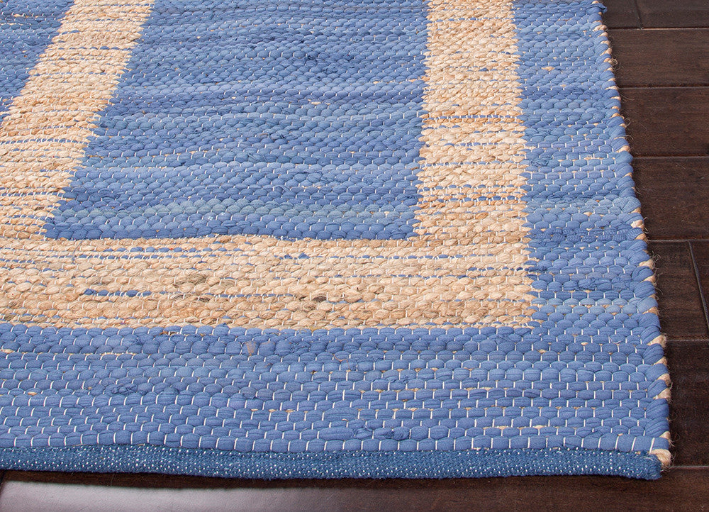 Prime Plus Pradesh Blue Stripe/Natural Area Rug