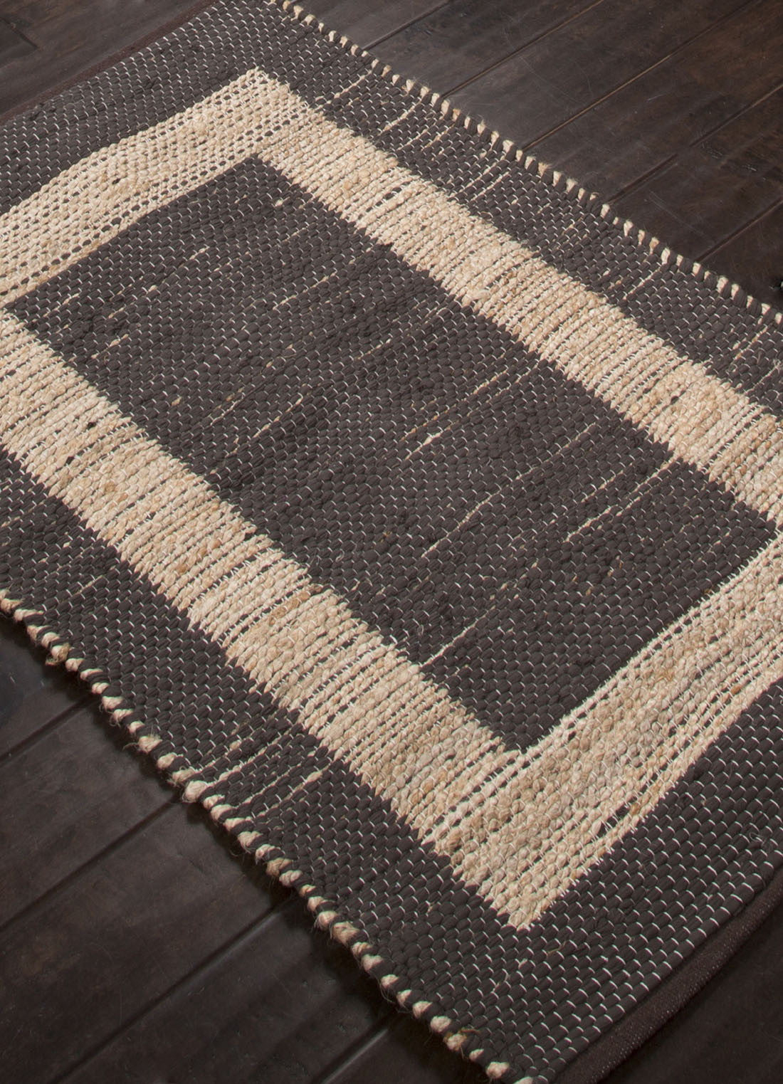 Prime Plus Pradesh Brown Stripe/Natural Area Rug