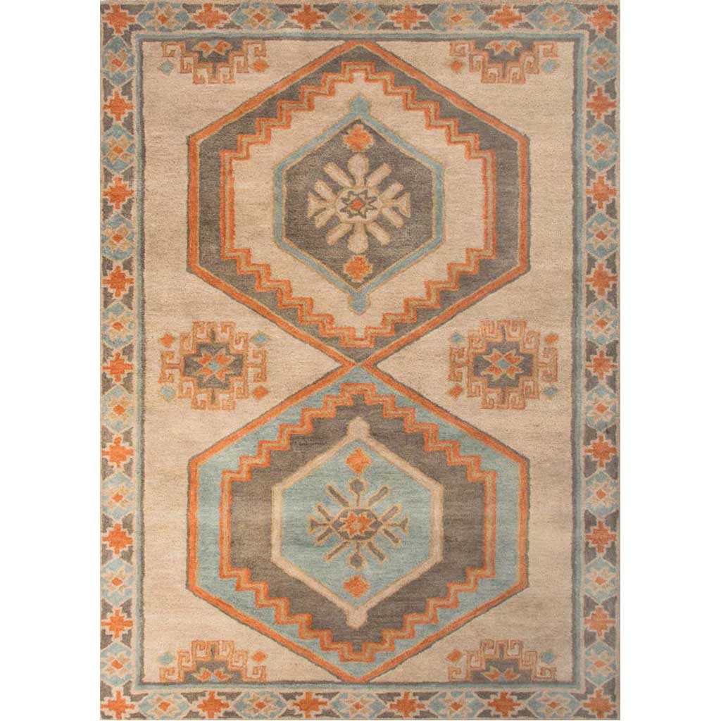 Preston Jameson Taupe/Orange Area Rug