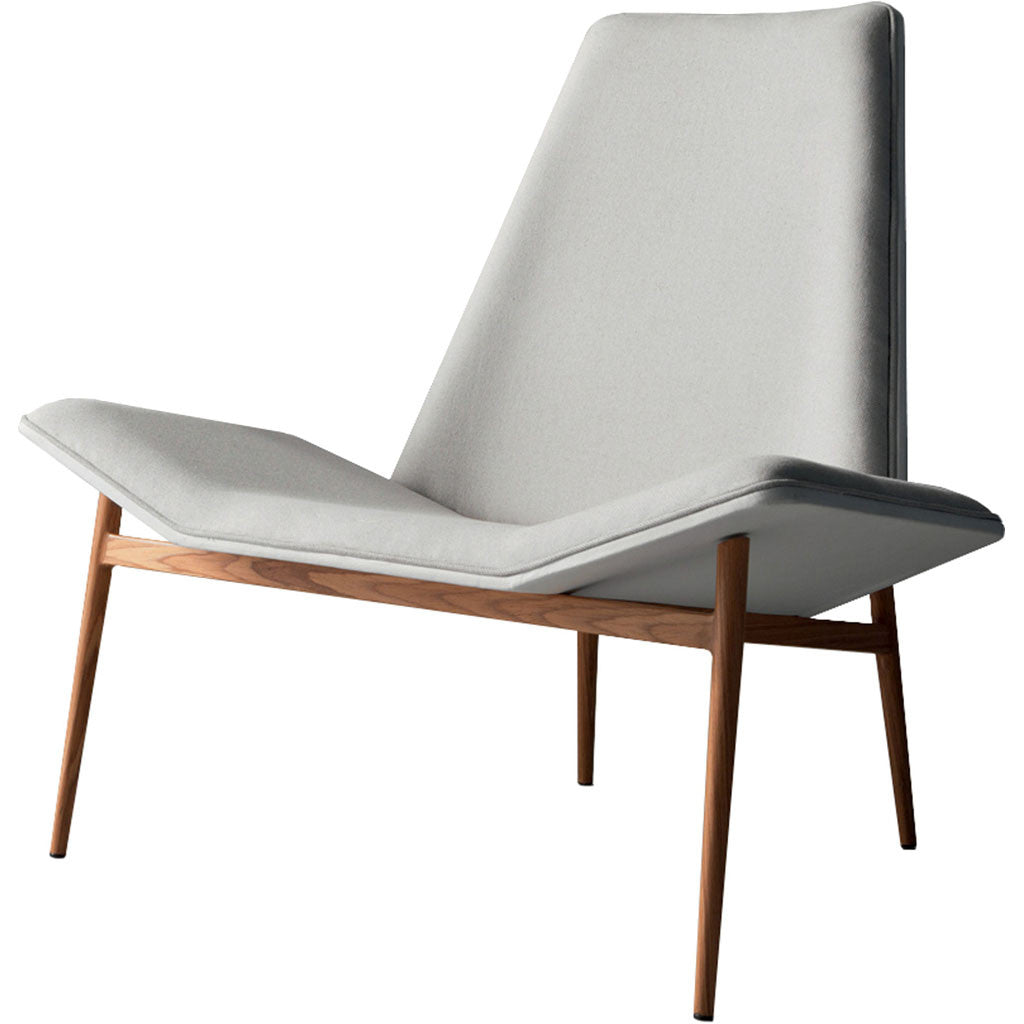 Kent Lounge Chair Raw Linen/White/Teak