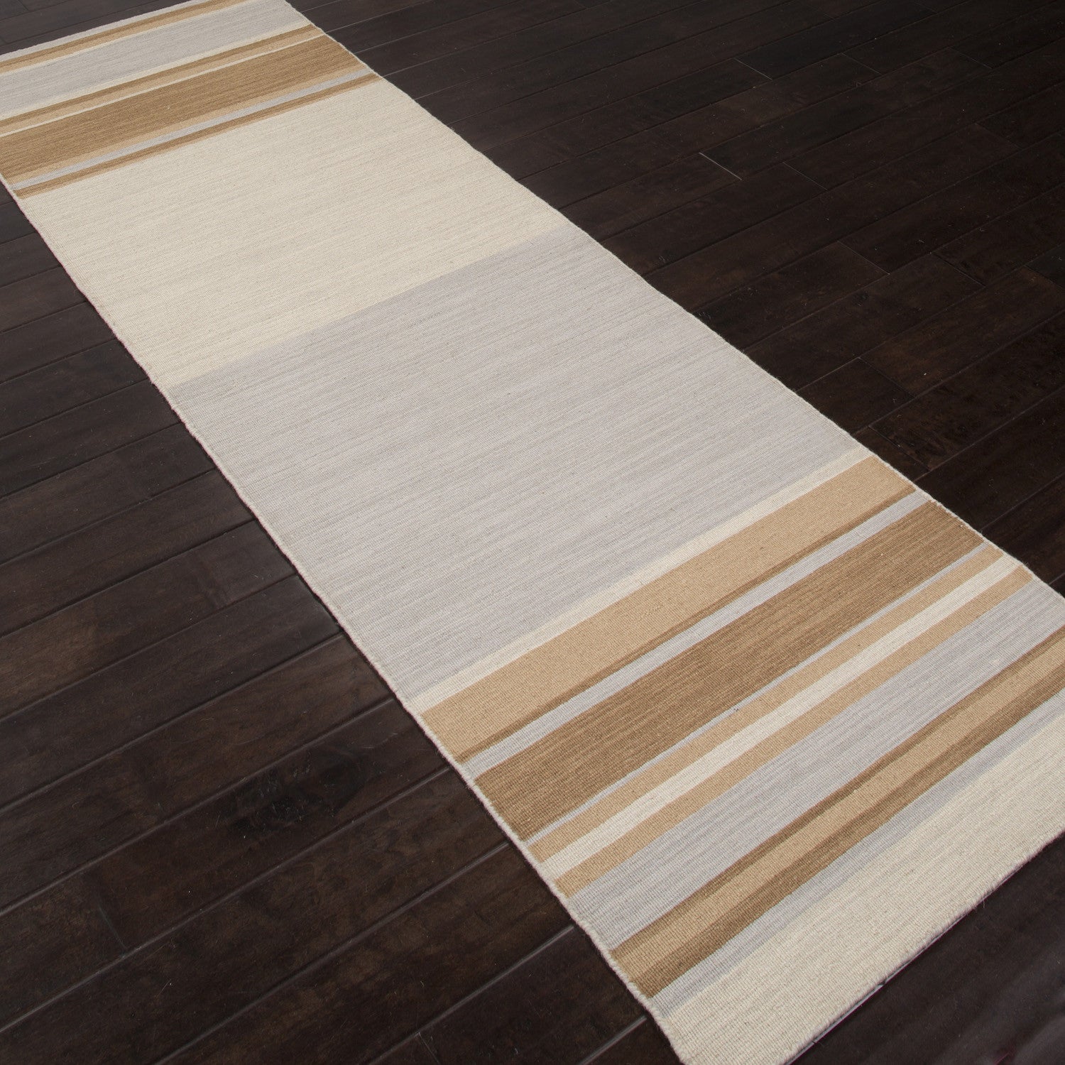 Pura Vida Kingston Fog/Light Gold Runner Rug