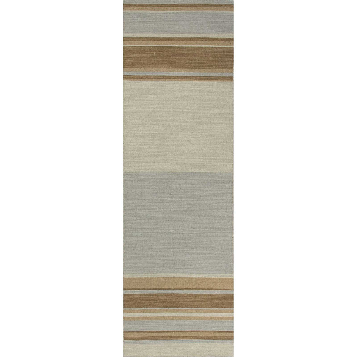 Pura Vida Kingston Fog/Light Gold Runner Rug