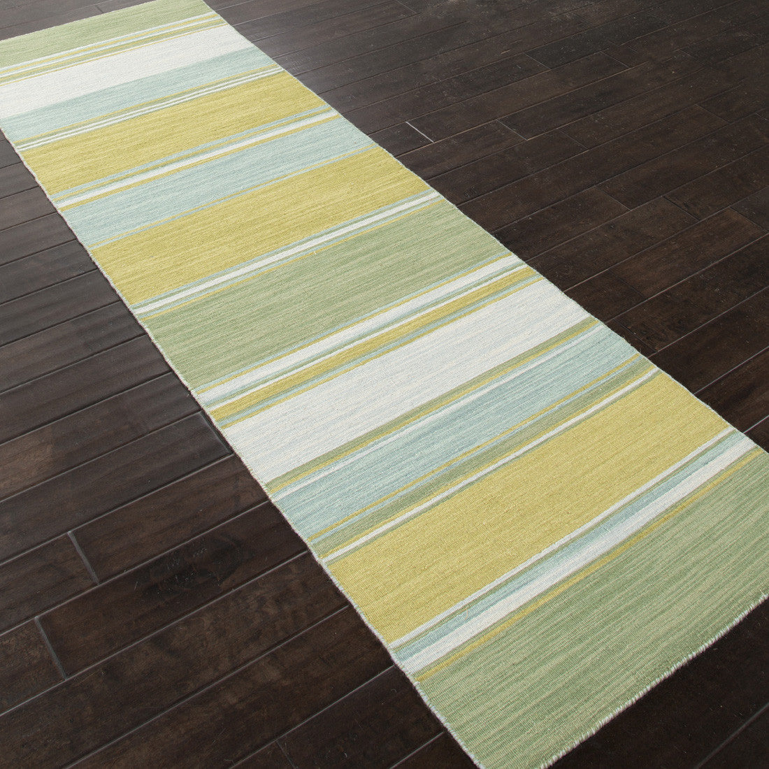 Pura Vida La Palma Lime Green Runner Rug