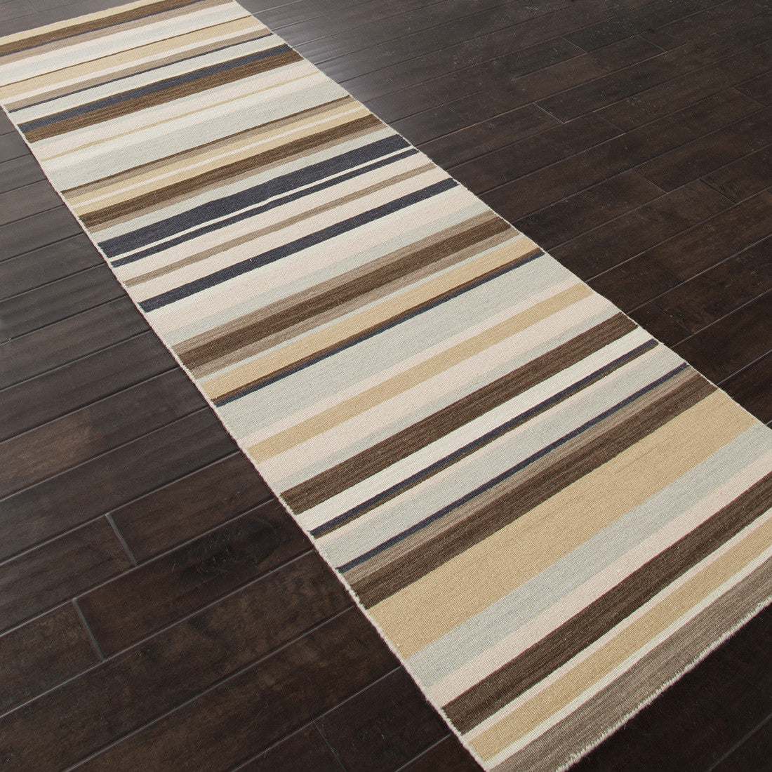 Pura Vida Tamarindo Ice Blue/Dark Ivory Runner Rug