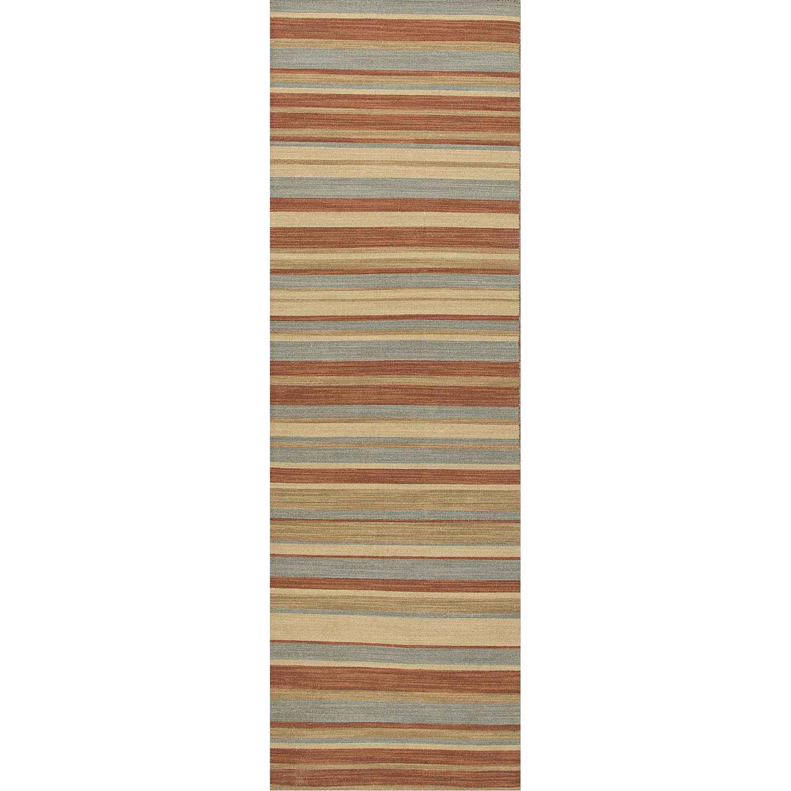 Pura Vida Tamarindo Sea Green/Rust Runner Rug