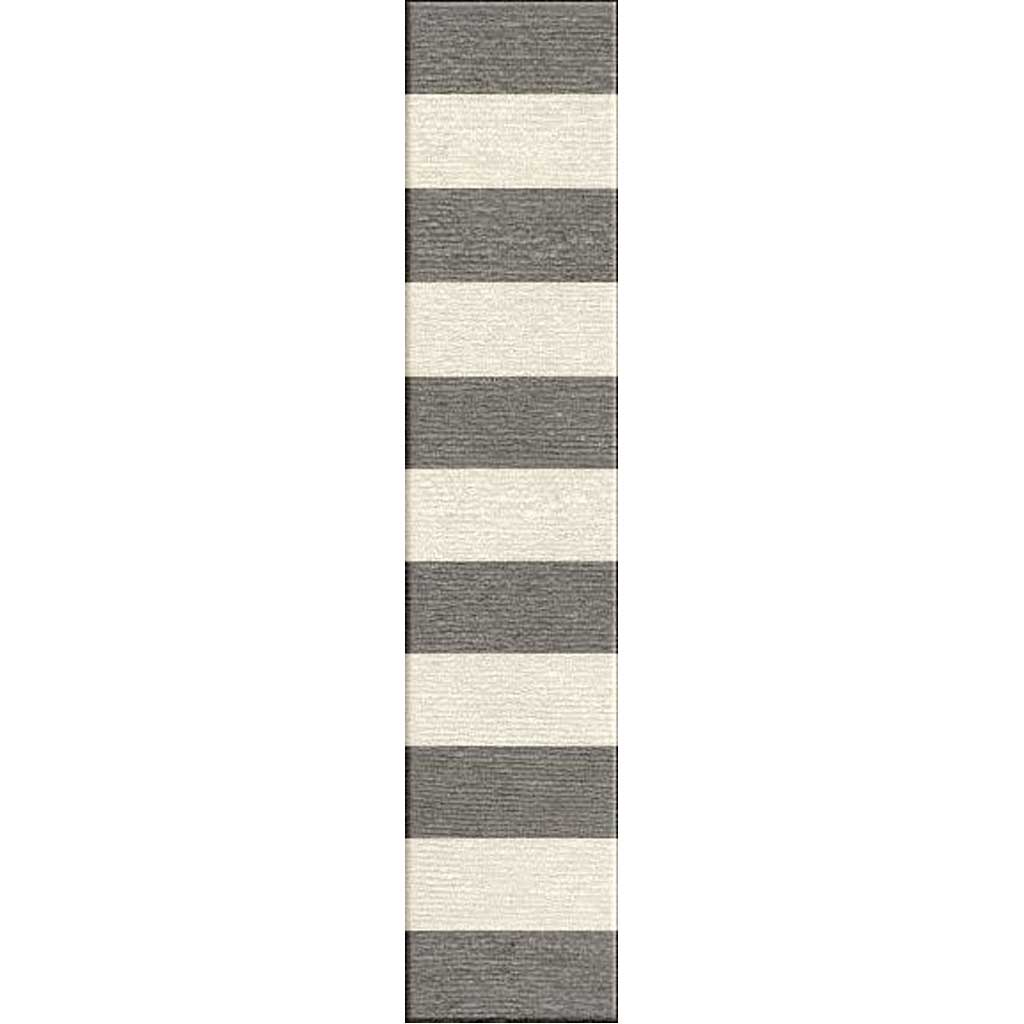 Pura Vida Tierra Stone Gray/White Ice Runner Rug