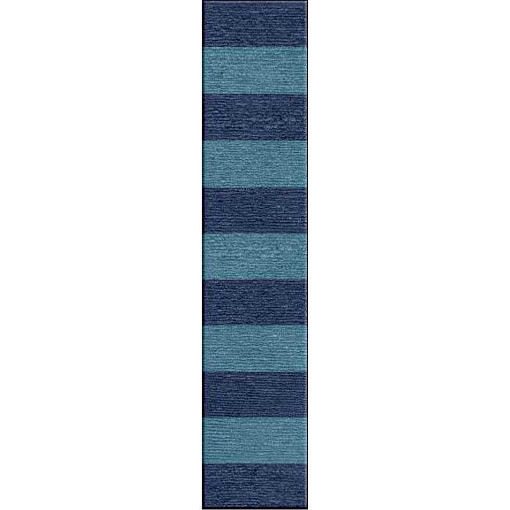 Pura Vida Tierra Evening Blue/Bermuda Blue Runner Rug