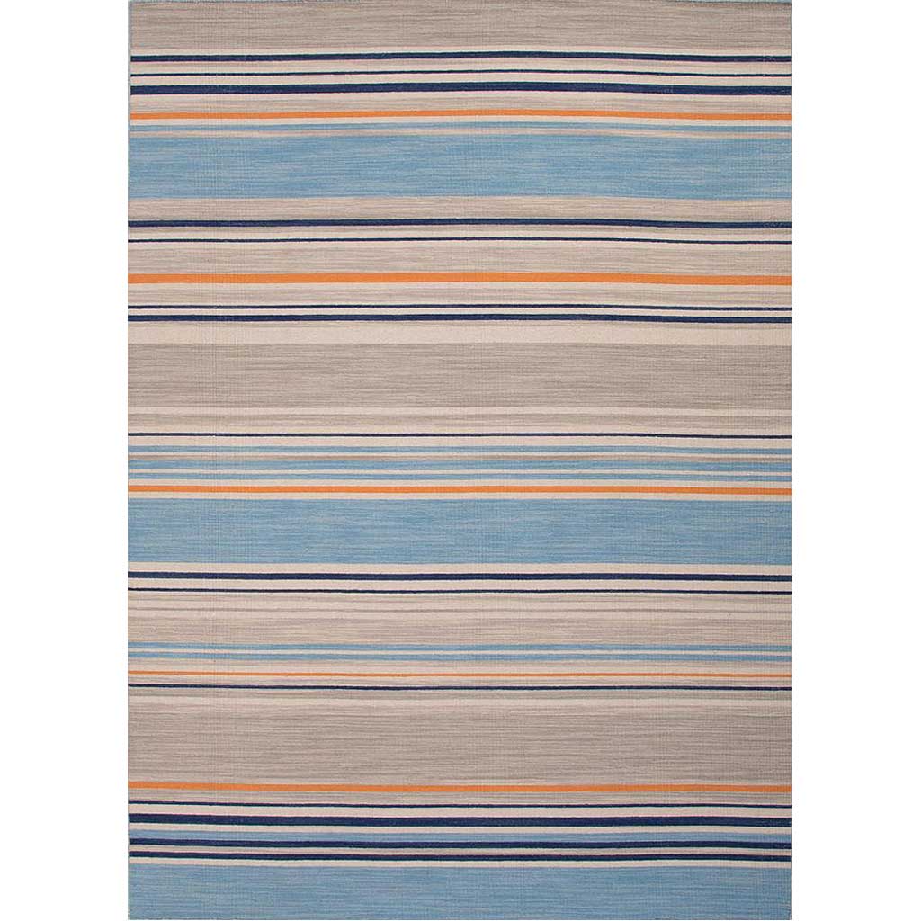 Pura Vida Amistad Ocean Blue/White Ice Area Rug