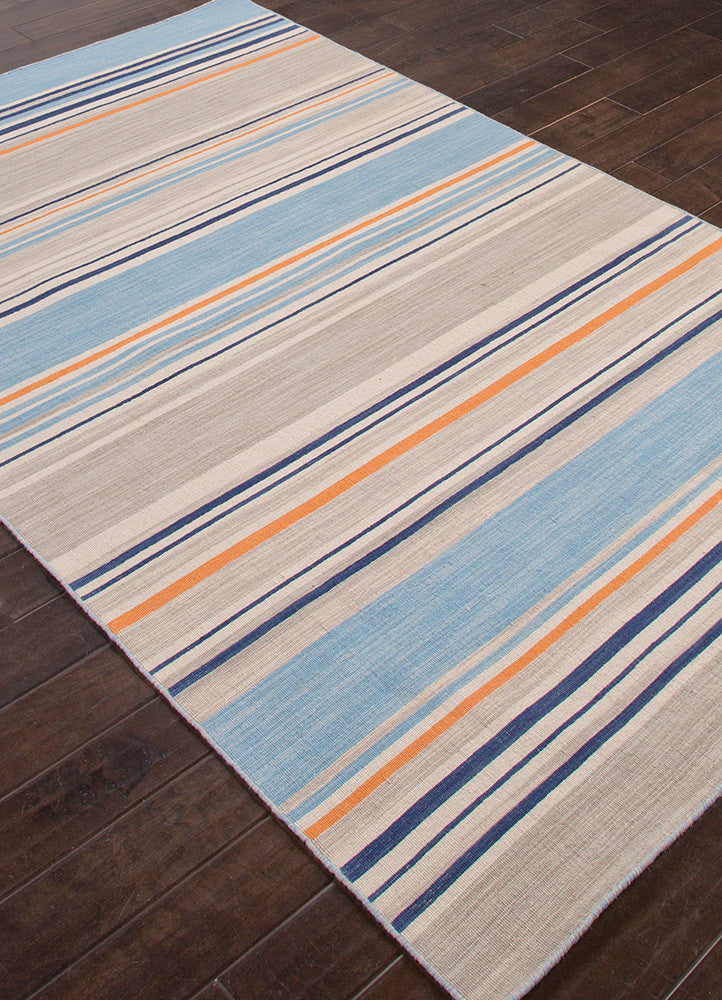 Pura Vida Amistad Ocean Blue/White Ice Area Rug