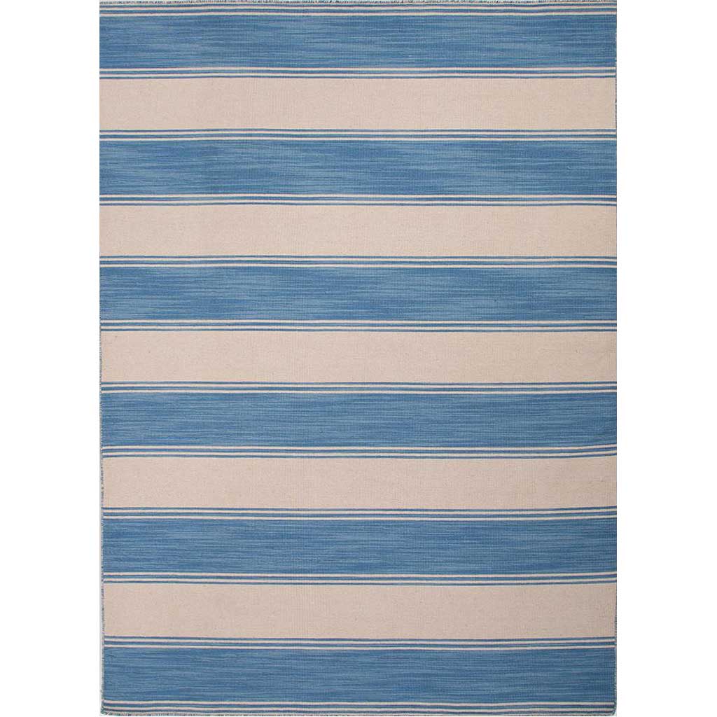 Pura Vida Ciudad Brilliant Blue/White Ice Area Rug