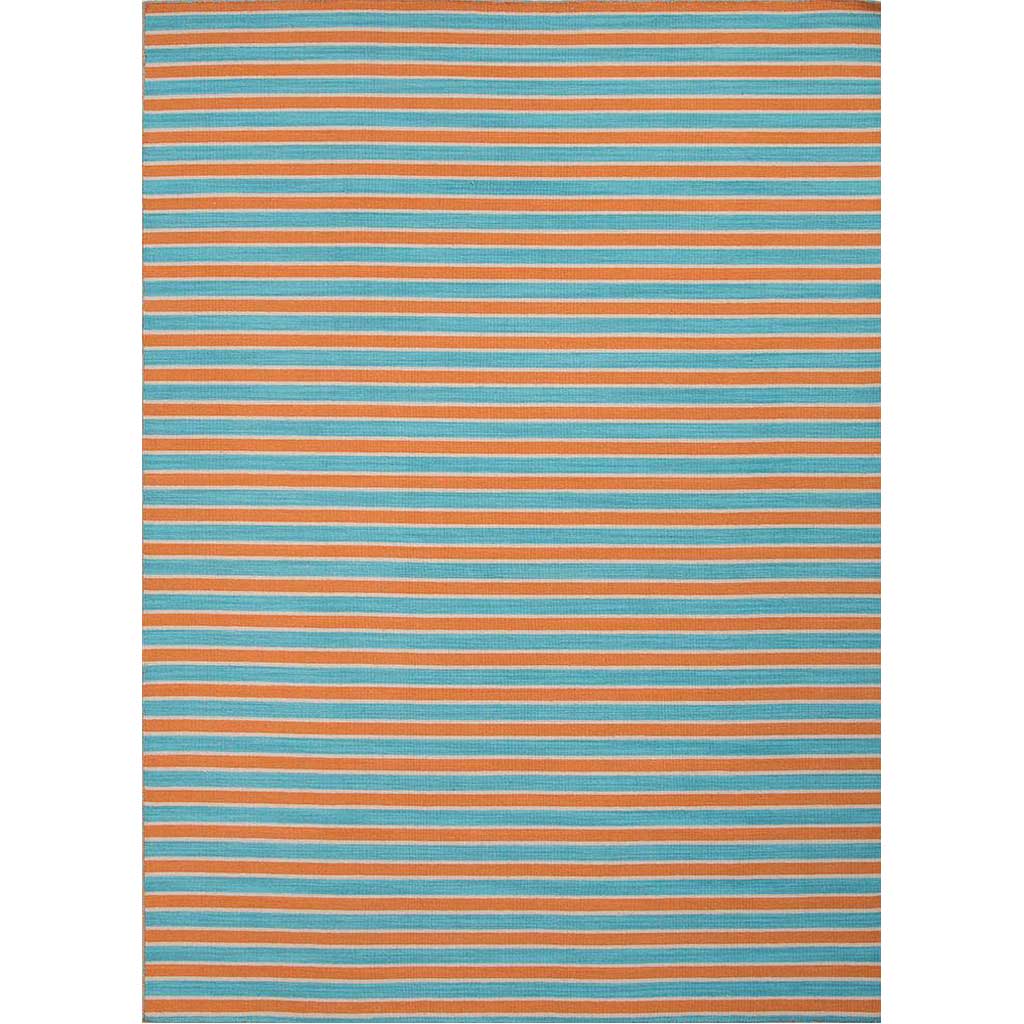 Pura Vida Ayuda Vermillion Orange/Baltic Area Rug